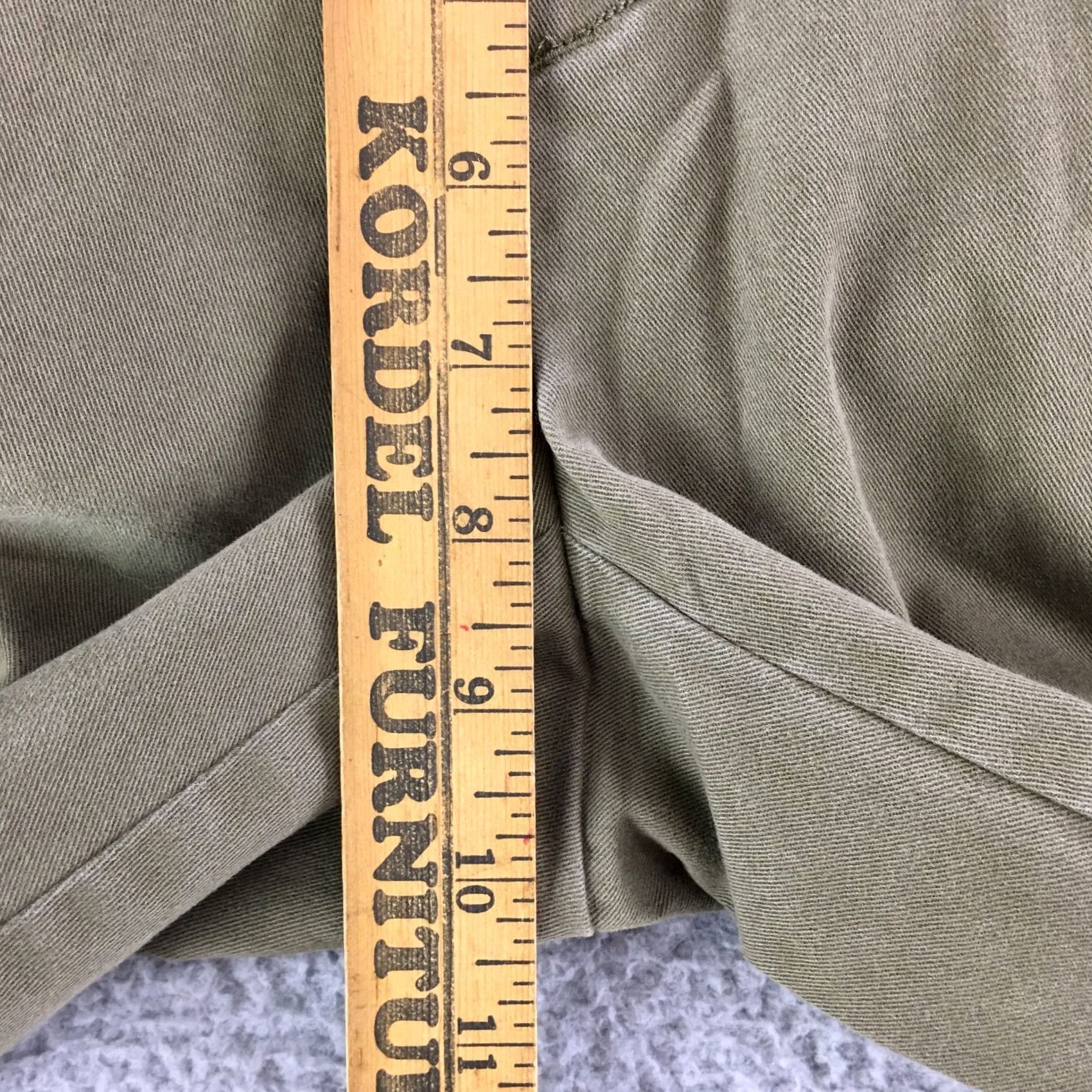 Banana Republic Banana Republic Stretch Wide-Leg Weekend Chino Pants Womens 4 Green Zip Regular Length Inseam 31.5in Classic Comfort Pockets Satin? (not allowed) Size 27" / US 4 / IT 40 - 7 Thumbnail