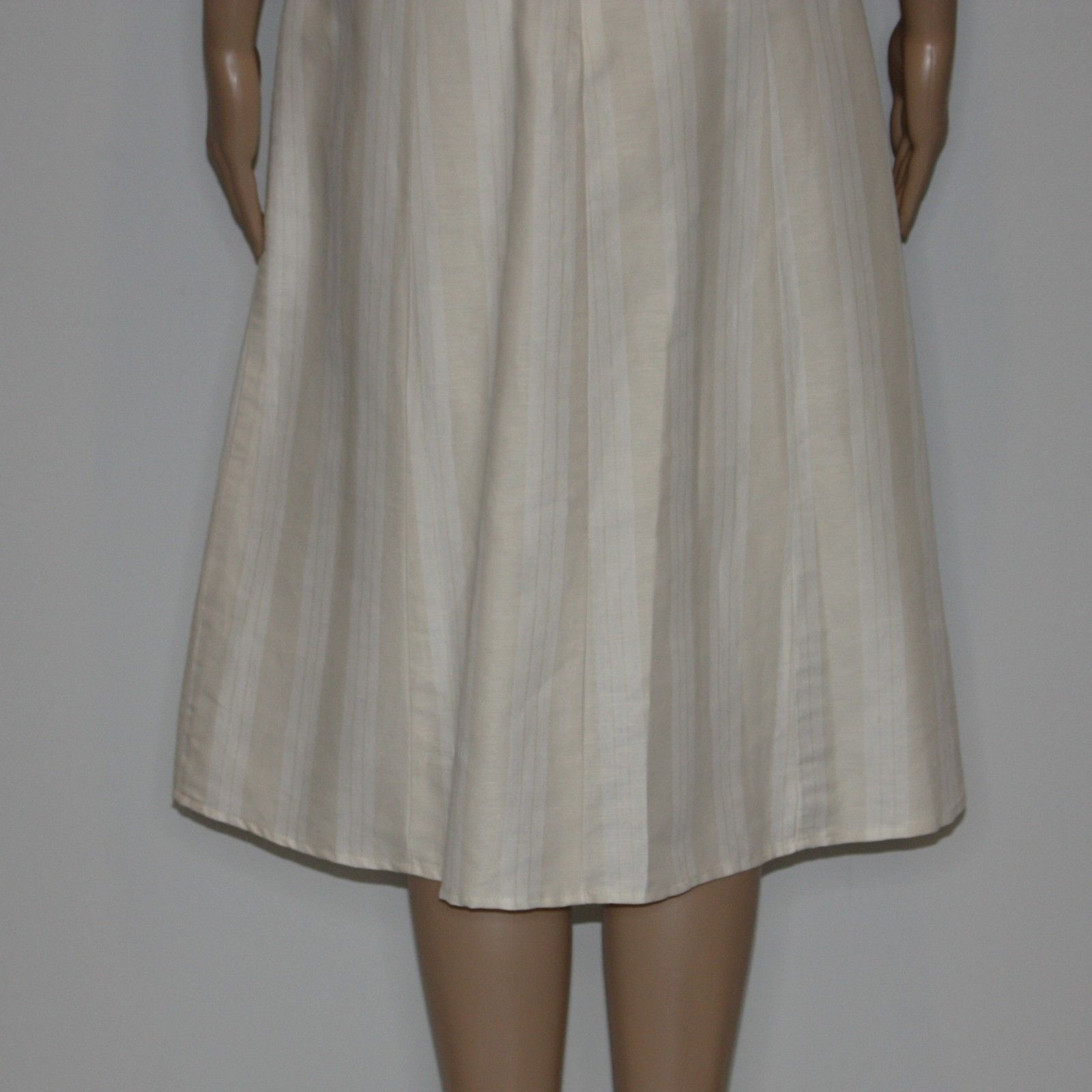 ASTR The Label Elena Beige Striped Lace-up Midi Dress size L $148 NWOT Size L / US 10 / IT 46 - 10 Thumbnail
