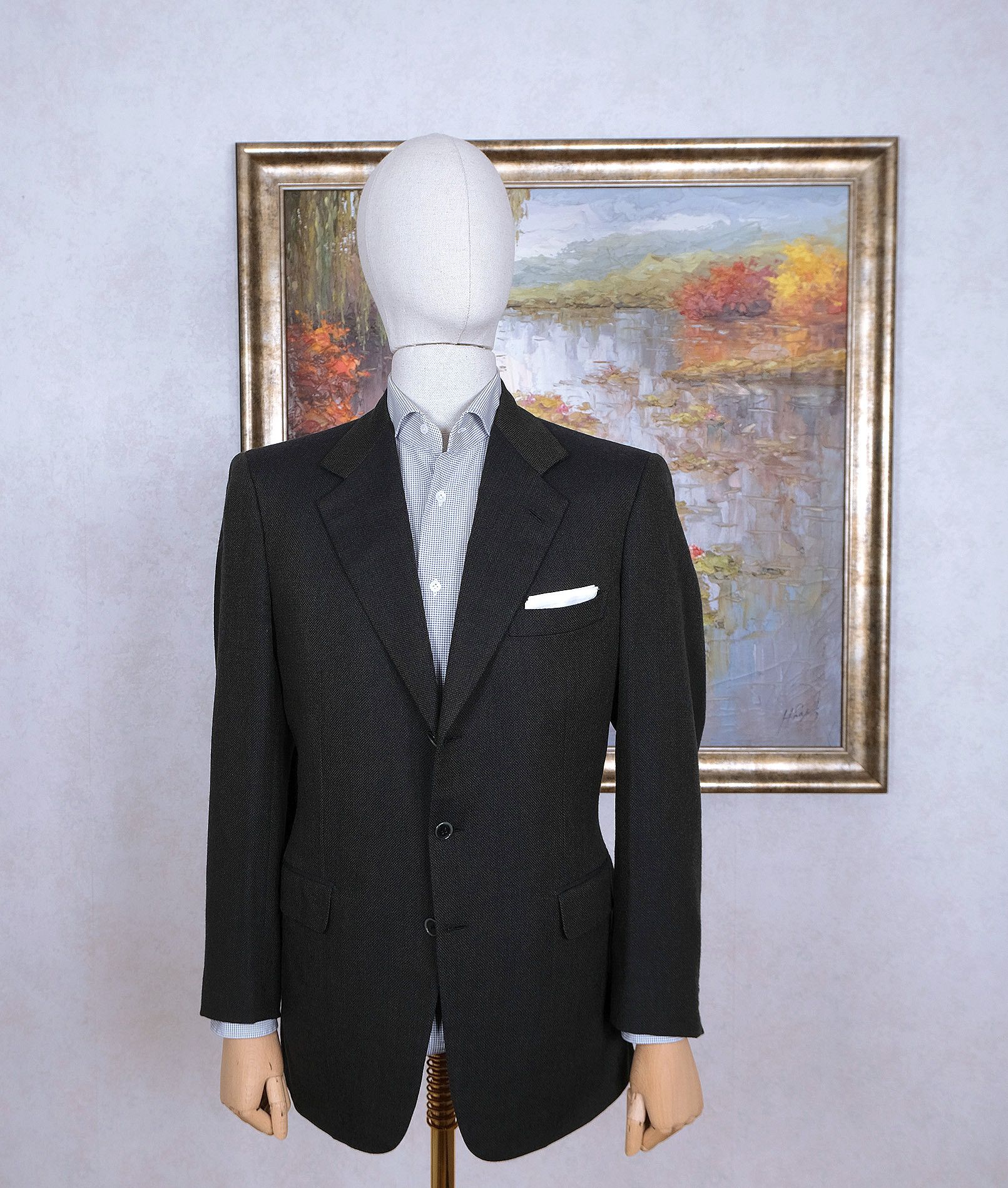 Brioni Brioni, green handmade sports jacket, size 40UK, soft fabric Size 40R - 1 Thumbnail