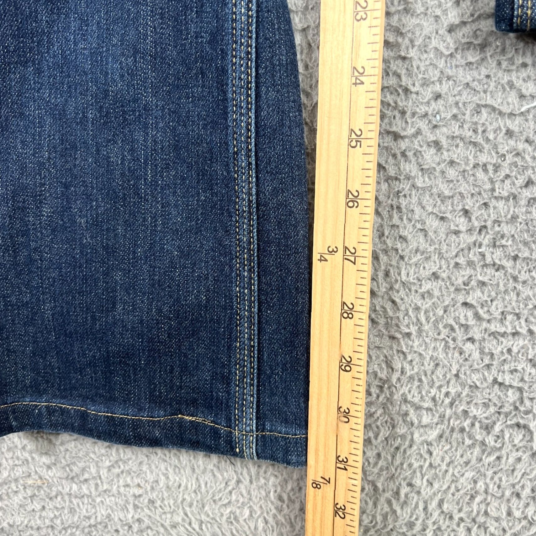7 For All Mankind 7 For All Mankind Womens Flynt Flare Jeans Size 28 Denim Blue HEMMED 31 Inseam Regular Rise 5-Pocket Size 28" / US 6 / IT 42 - 7 Thumbnail