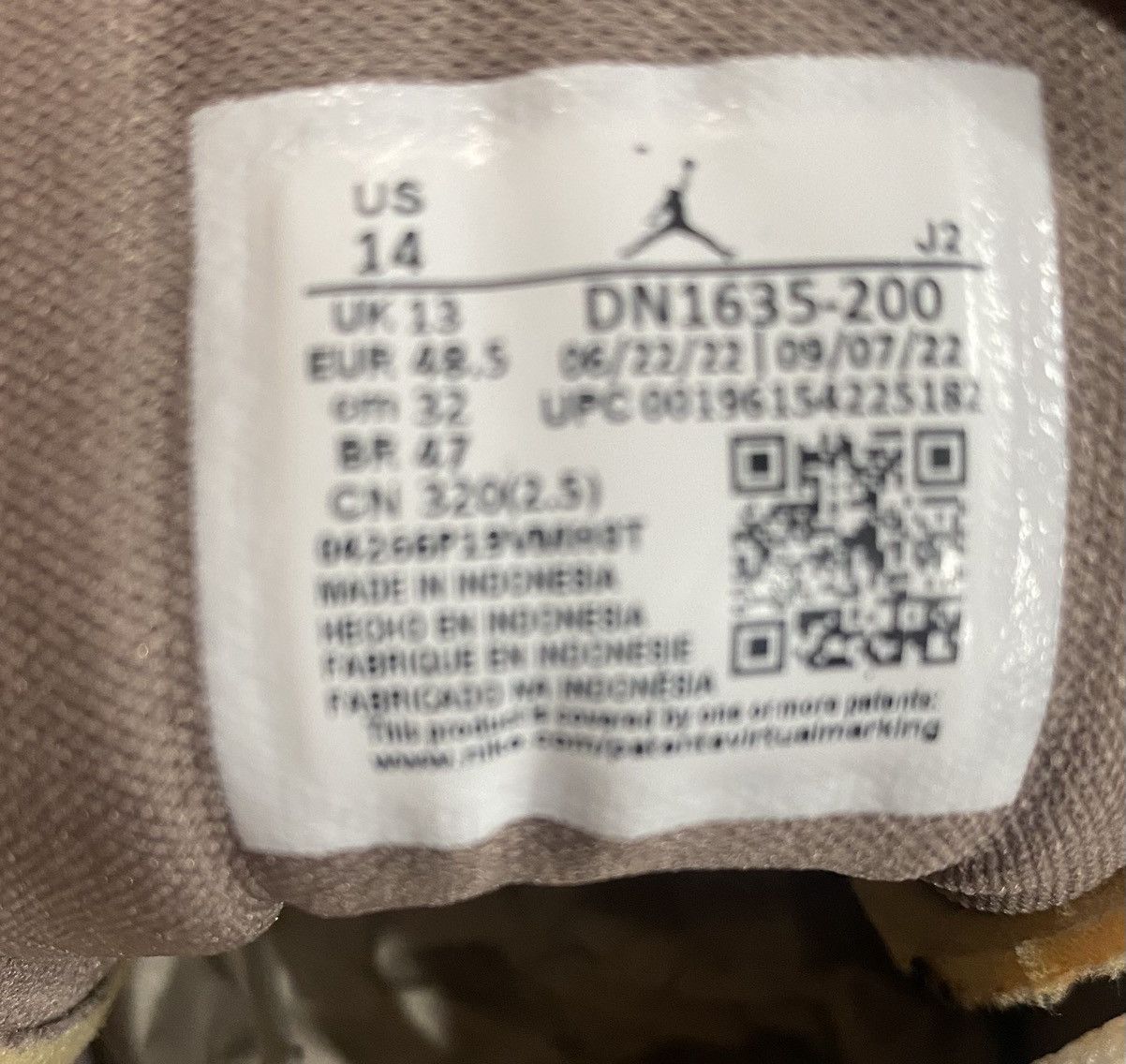Jordan Brand Nike Air Jordan 1 Low ‘Inside Out Taupe Haze Size US 14 / EU 47 - 8 Thumbnail