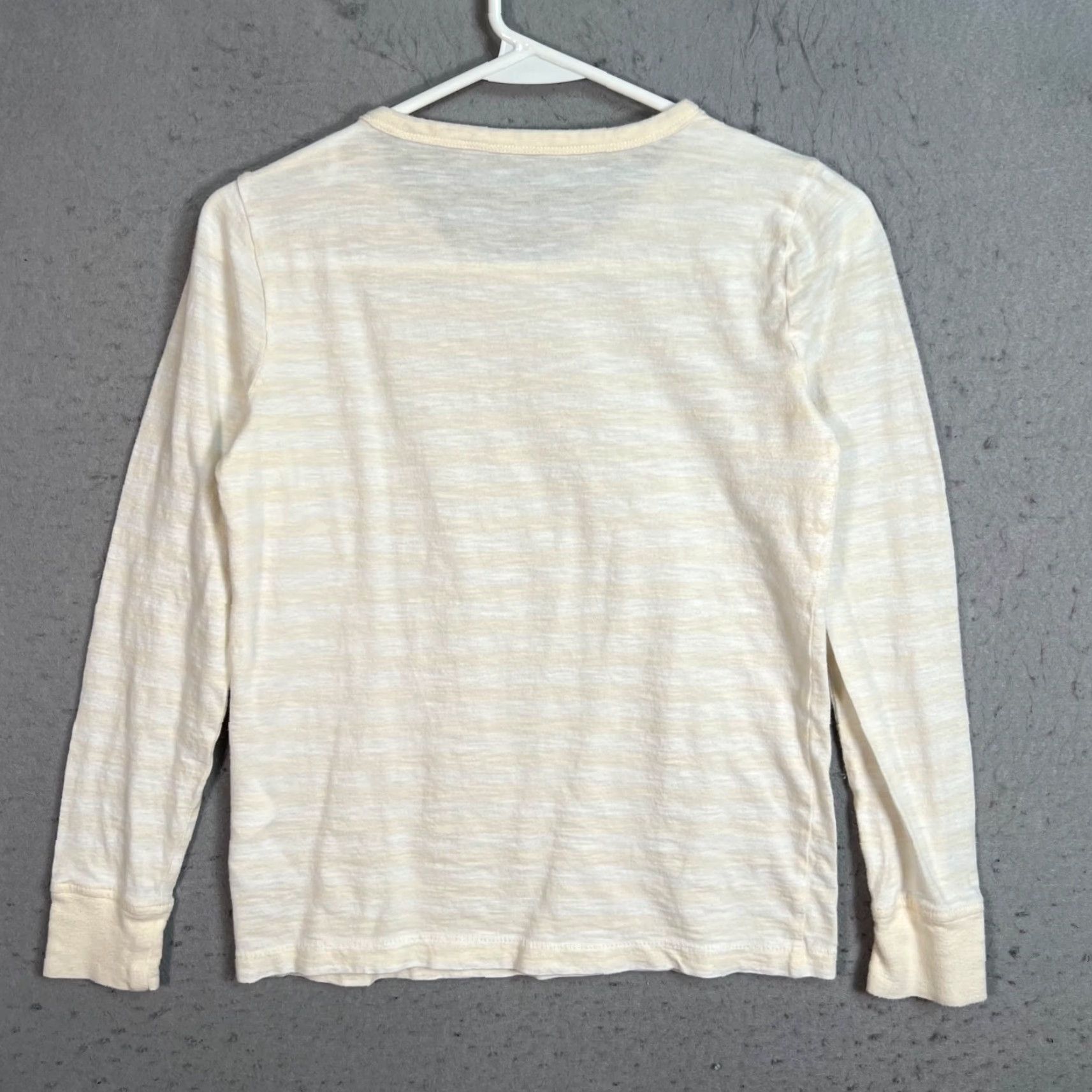 J.Crew J. Crew Shirt Womens XS Cotton Long Sleeve Soft Cream Slub Knit Top Size XS / US 0-2 / IT 36-38 - 2 Thumbnail