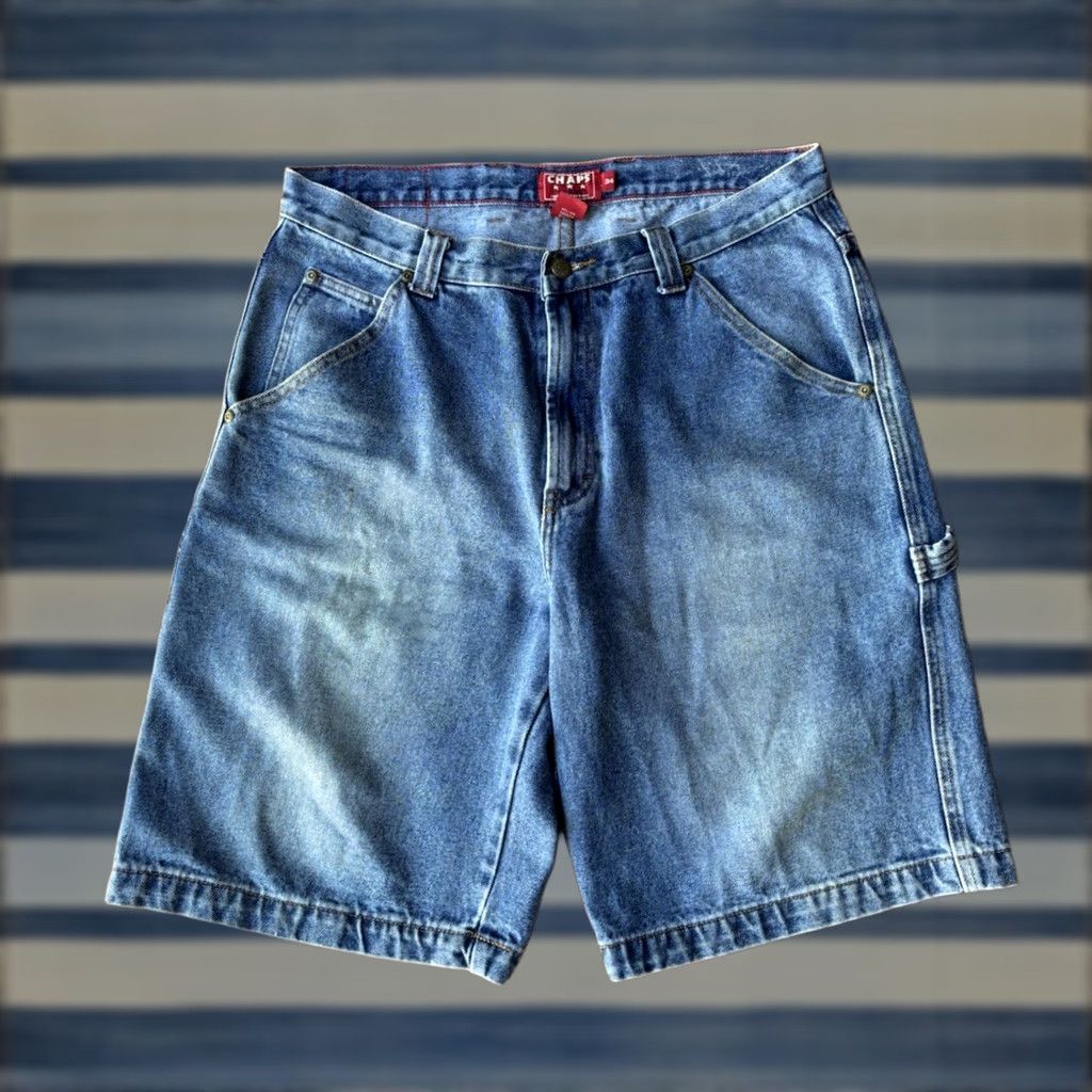 Chaps VINTAGE Chaps Carpenter Jeans Shorts Mens 34 Denim 5-Pocket Distressed Grunge Y2K 90s Size US 34 / EU 50 - 1 Thumbnail