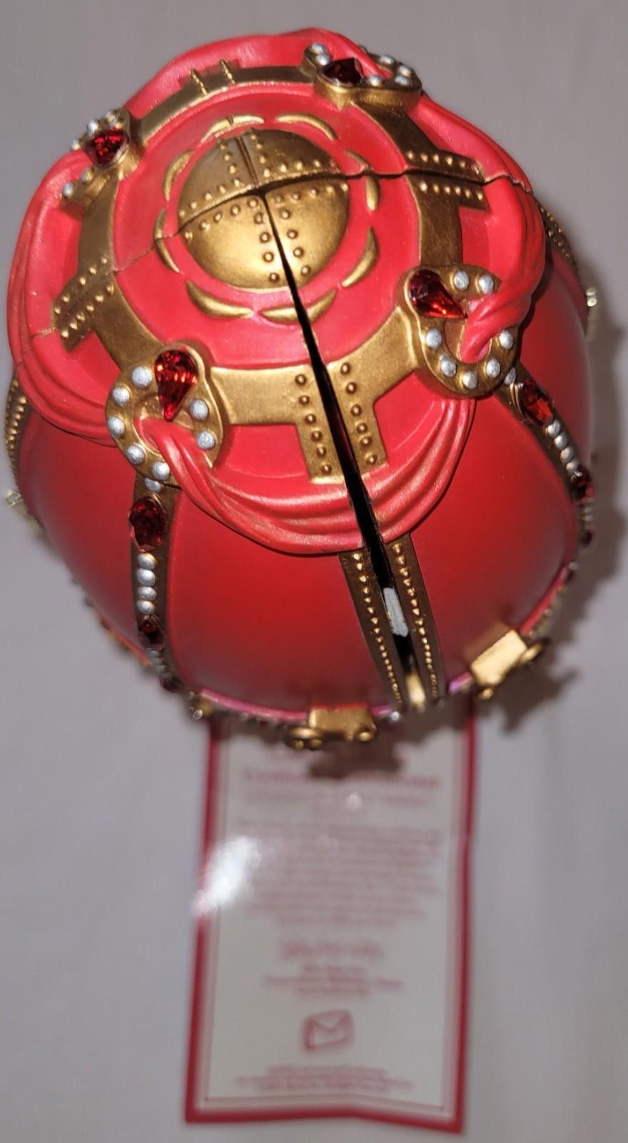 Designer NEW Barbie Countess Of Rubies Resin Egg with Stand Avon 2001 Size ONE SIZE - 6 Thumbnail