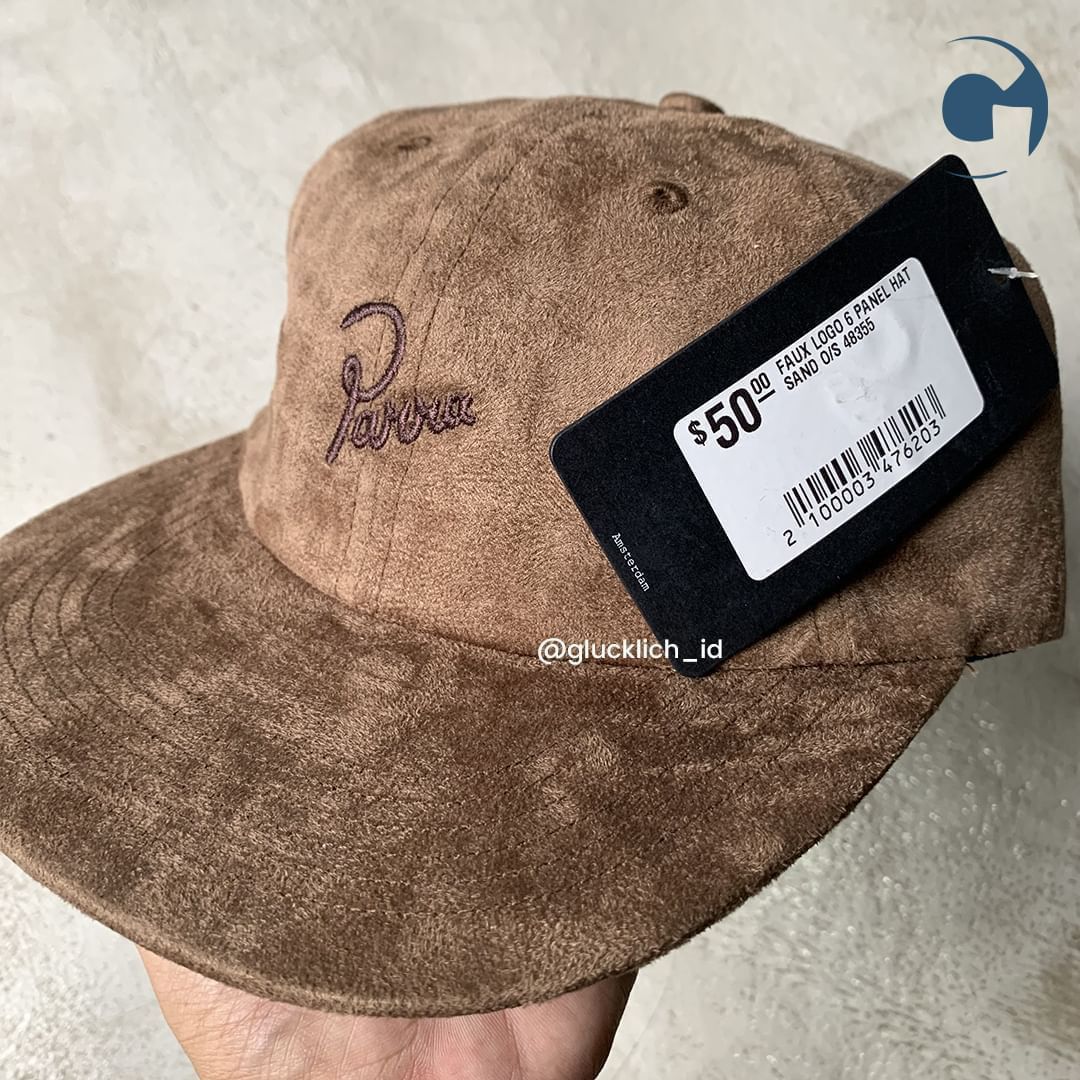 Parra Parra, Faux Logo 6 Panel Hat in Sand Size ONE SIZE - 3 Thumbnail
