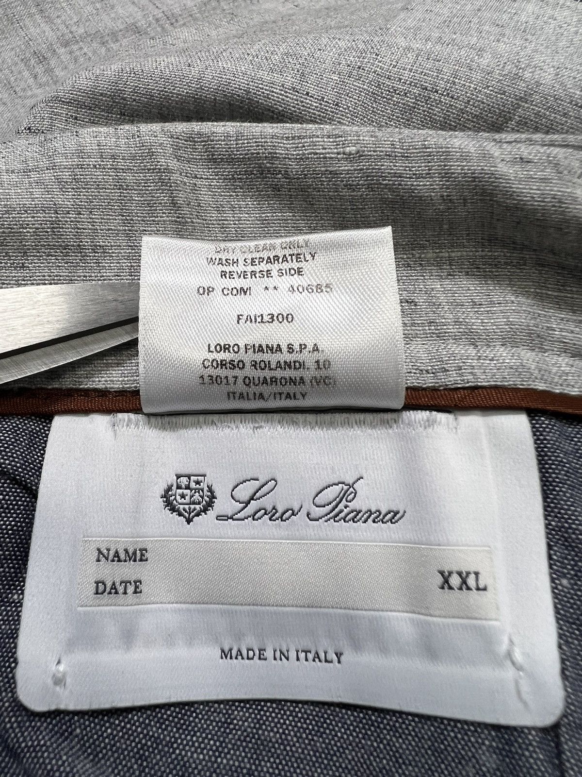 Loro Piana Loro Piana - Flax Virgin Wool Linen Blend Drawstring Trouser Size US 40 / EU 56 - 18 Thumbnail