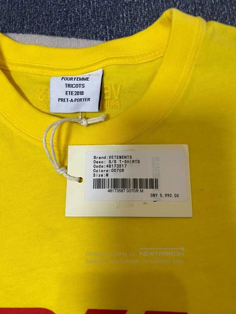 Vetements Vetements DHL Print Short Sleeve T. Size US M / EU 48-50 / 2 - 5 Thumbnail