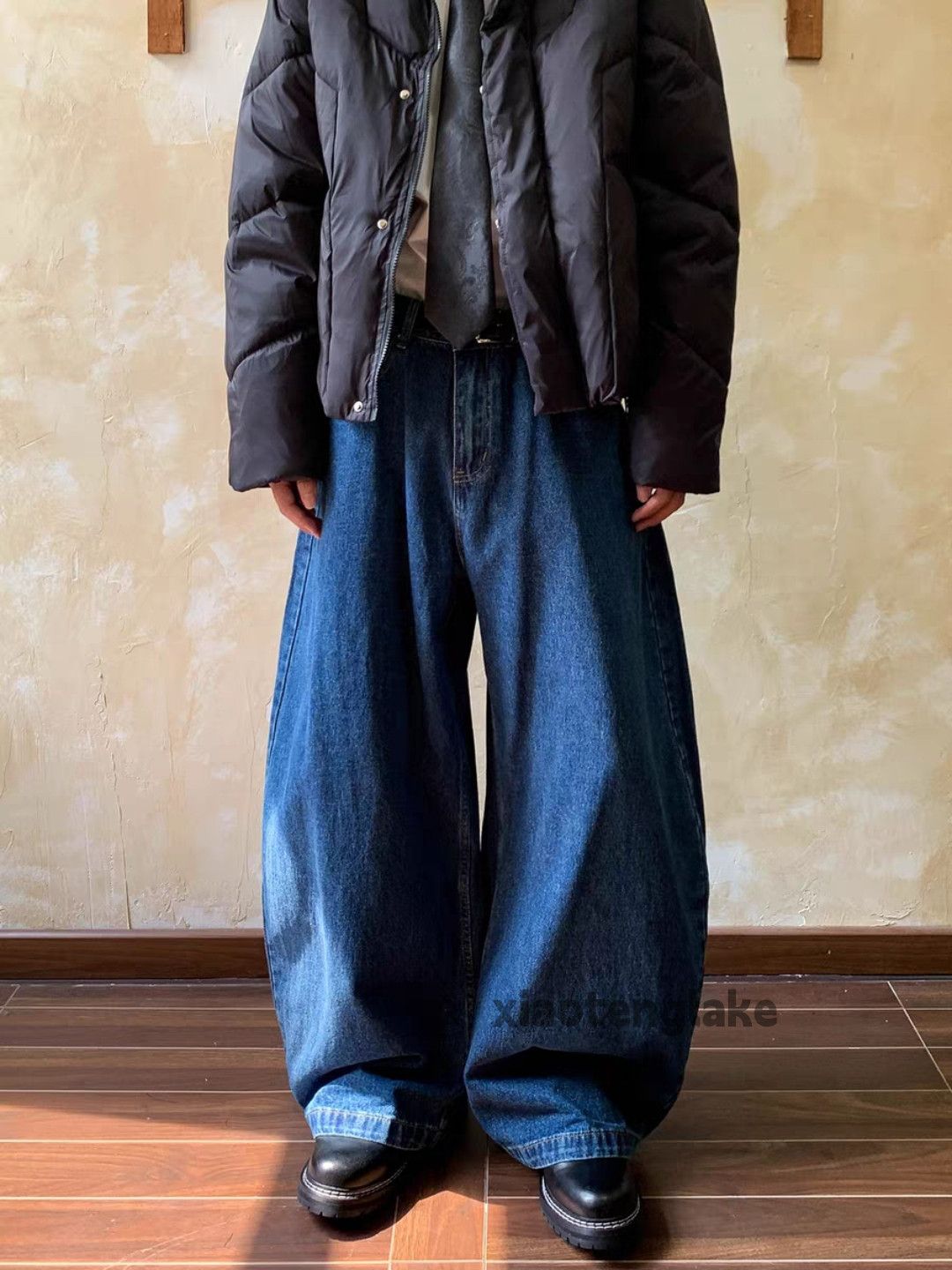 Jean Custom washed faded loose baggy y3k hiphop jeans Size US 28 / EU 44 - 4 Thumbnail