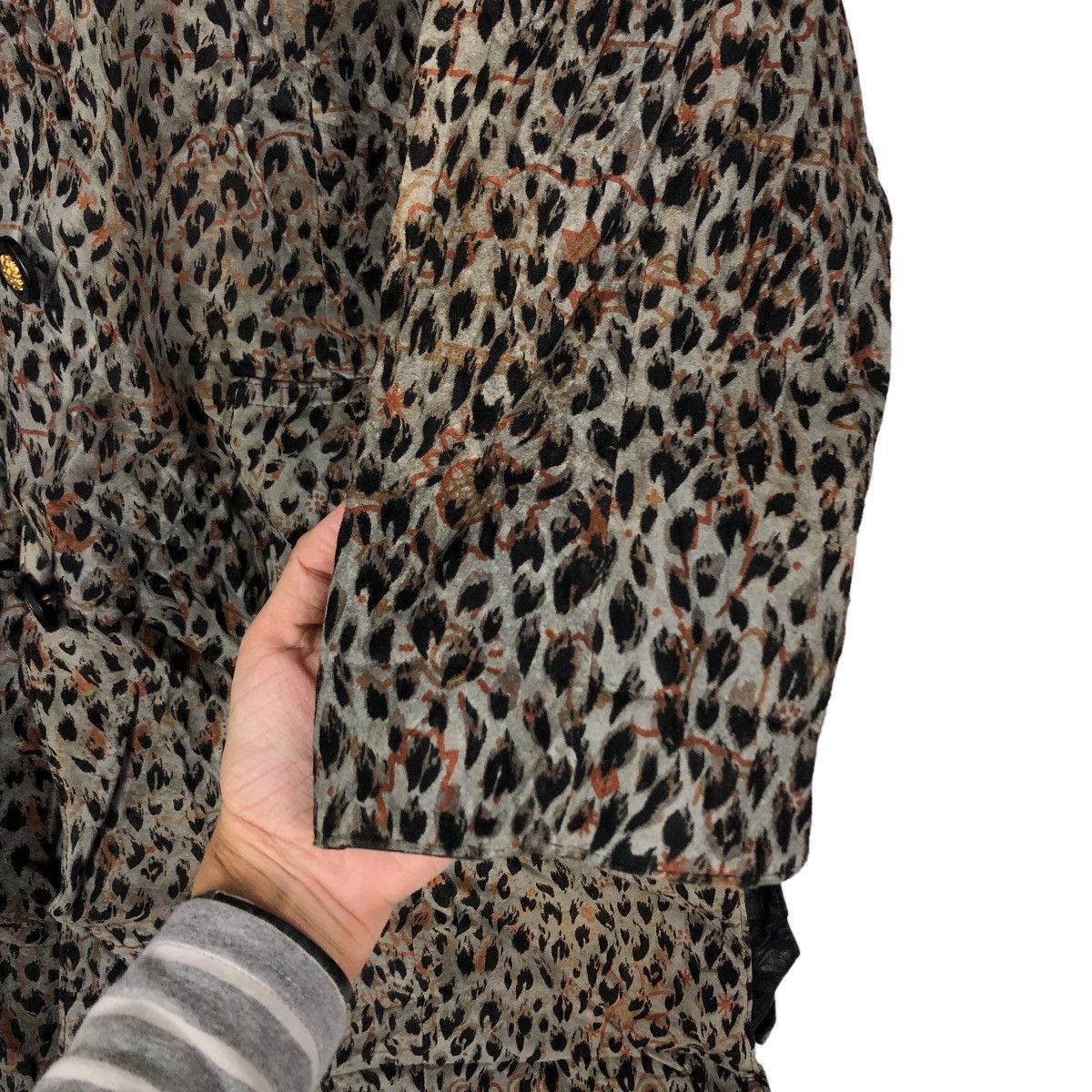 Japanese Brand 🔥Vintage Leather Jacket Long Partina Tokyo Leopord Design Size US M / EU 48-50 / 2 - 17 Thumbnail