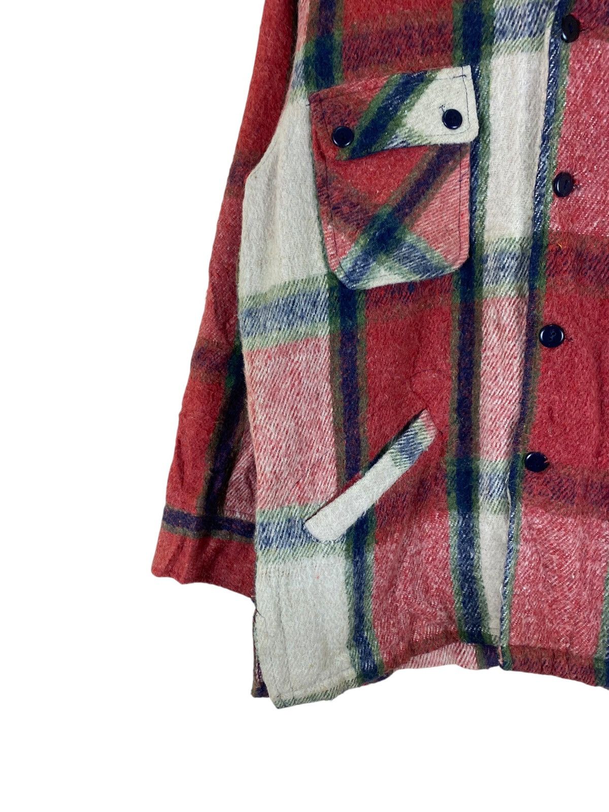 Vintage Vintage Plaid Woolen Button Up Shirt of Young American Size US L / EU 52-54 / 3 - 6 Thumbnail