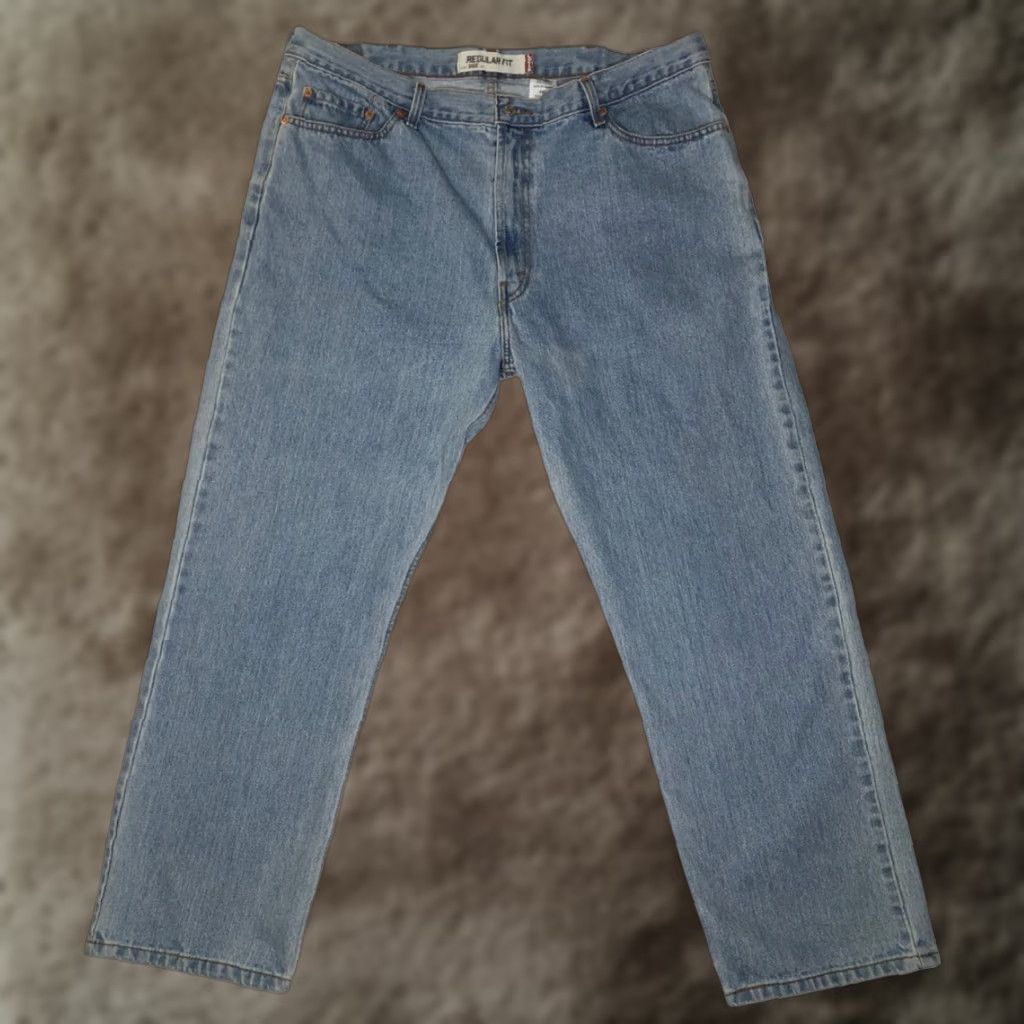 Levi's VINTAGE Levi's 505 Jeans Regular Fit 40x30 Blue Denim 90s Classic Medium Wash Men Regular Jeans Size US 40 / EU 56 - 1 Thumbnail