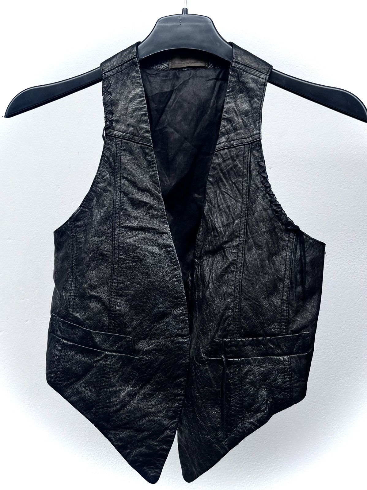 GOA 2000s G.O.A Avant-Garde Leather Vest Size US S / EU 44-46 / 1 - 1 Thumbnail