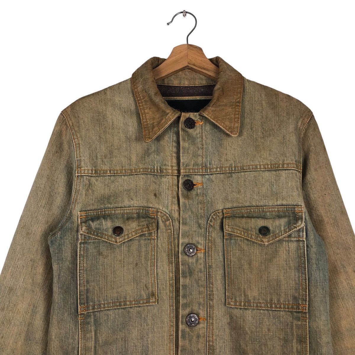 Hysteric Glamour 🔥VINTAGE CROPPED BIKER DENIM JACKET SLYZ JAPAN MADE Size US S / EU 44-46 / 1 - 3 Thumbnail