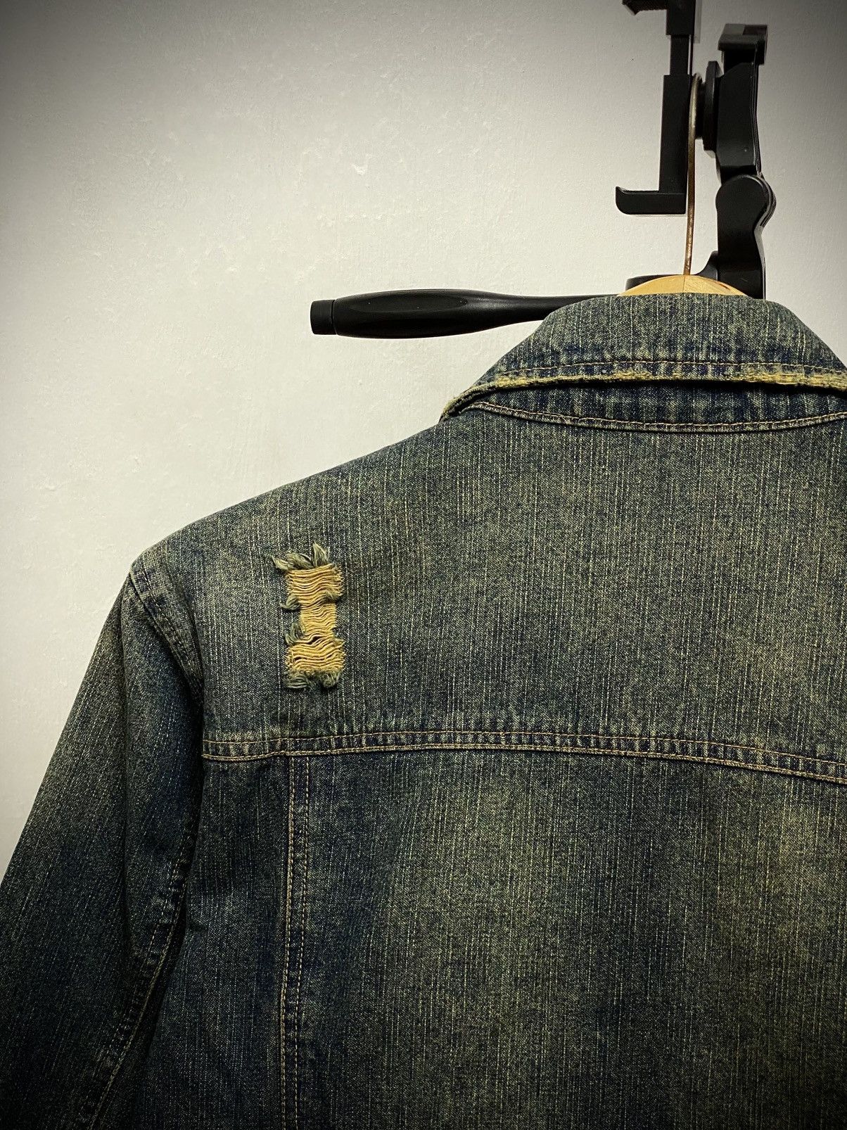 In The Attic In The Attic Japan Mud Wash Denim Jacket Punk LGB Style 🕷️ Size US M / EU 48-50 / 2 - 10 Thumbnail