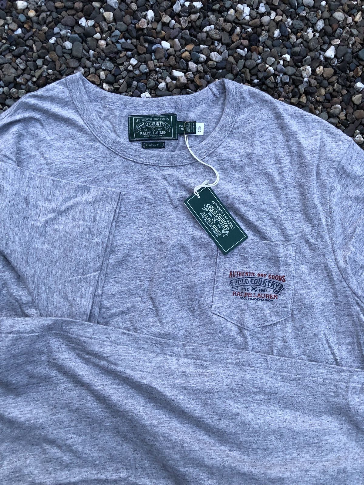 Polo Ralph Lauren Polo Country Ralph Lauren Authentic Dry Goods Pocket T-Shirt Size US XXL / EU 58 / 5 - 6 Thumbnail