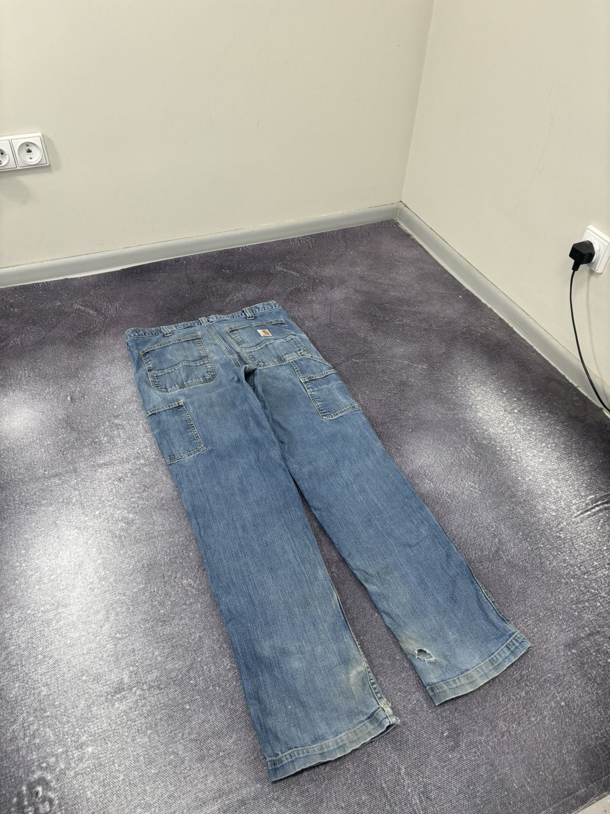 Carhartt Vintage Carhartt Faded Light Blue Relaxed Fit Denim Jeans Size US 34 / EU 50 - 3 Thumbnail