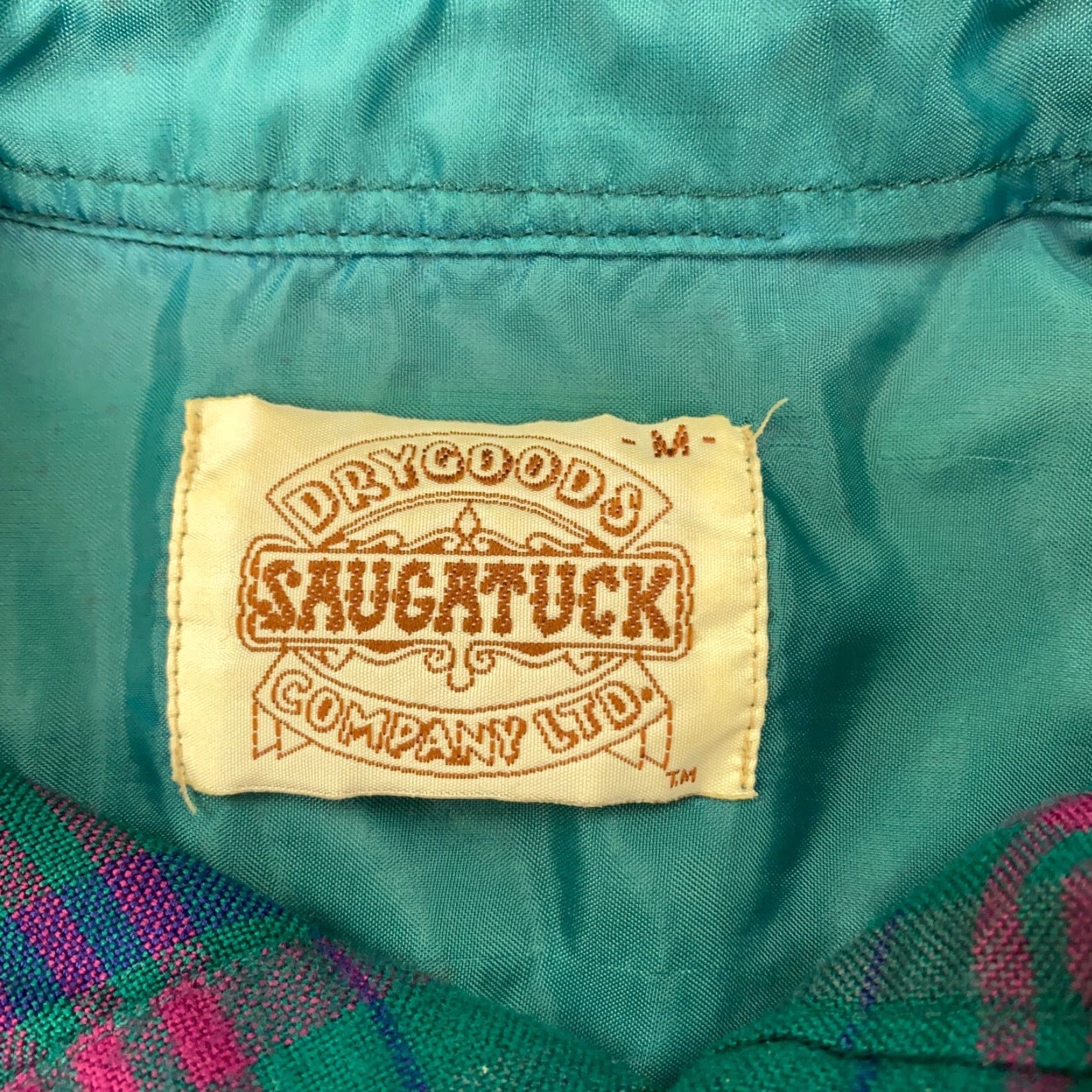 Vintage VINTAGE saugatuck Dry Goods Company Flannel Shirt Mens Medium Green Plaid Size US M / EU 48-50 / 2 - 5 Thumbnail