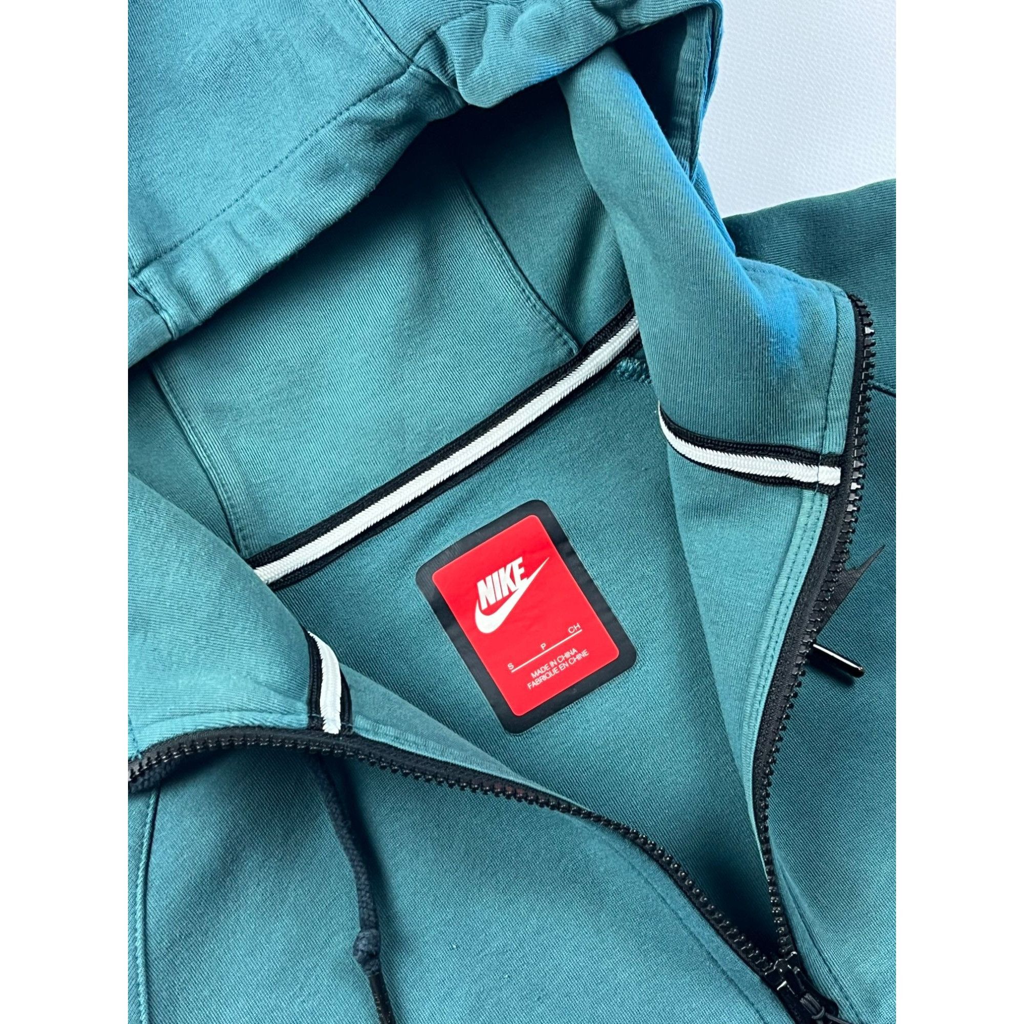 Nike × Vintage Drill y2k Nike Tech Fleece Fresh Teal Green Size US S / EU 44-46 / 1 - 2 Thumbnail