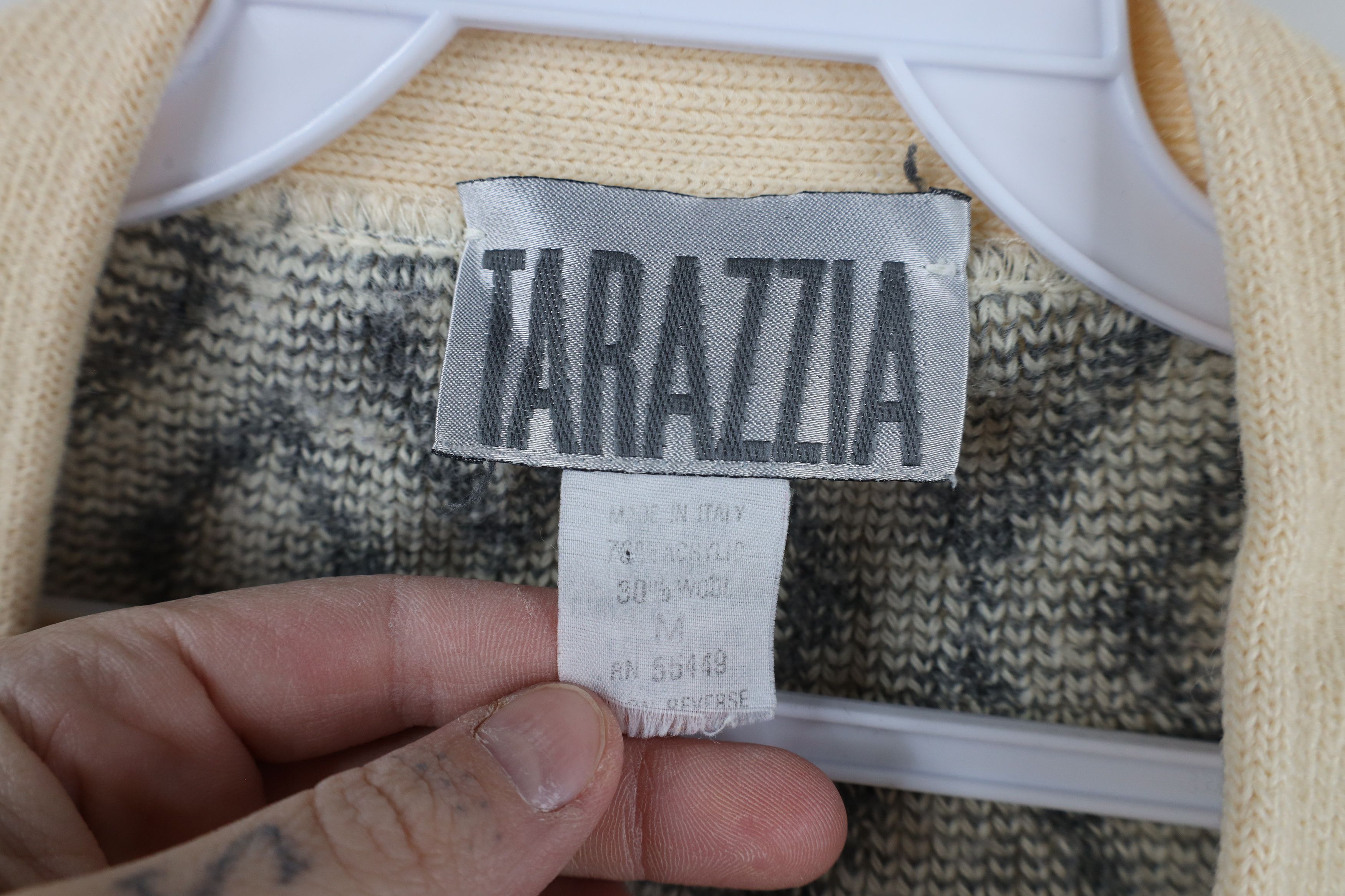Vintage Vintage 90s Streetwear Diamond Knit Cardigan Sweater Size M / US 6-8 / IT 42-44 - 8 Thumbnail