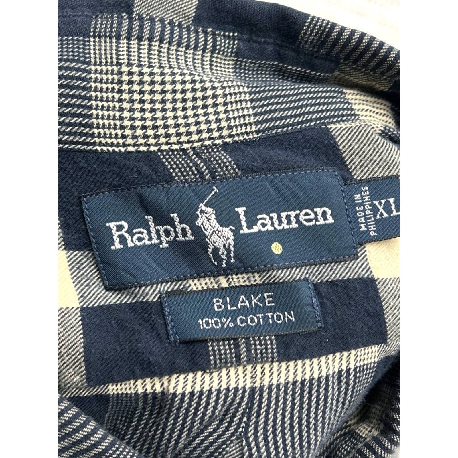 Ralph Lauren Ralph Lauren Blake Shirt Mens XL Blue Houndstooth Plaid Flannel Pony Button Down Size US XL / EU 56 / 4 - 3 Thumbnail