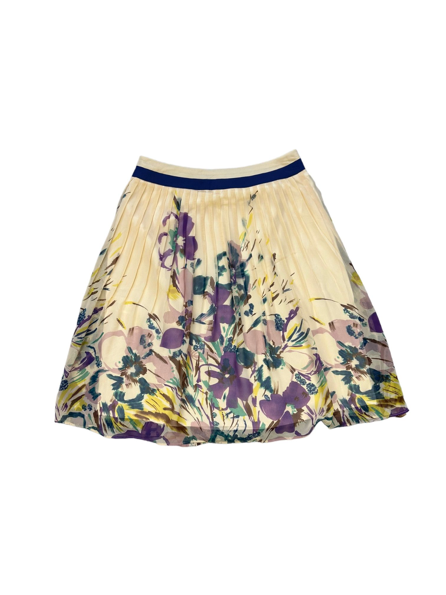 Japanese Brand KATHARINE ROSS FLOWER PRINT MINI SKIRT #7913-189 Size 27" / US 4 / IT 40 - 1 Thumbnail