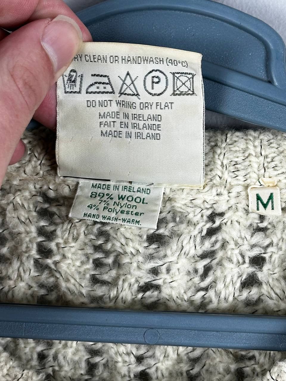 Aran Isles Knitwear Gaeltarra Handloomed Aran Vintage Wool Knitted Sweater Size US M / EU 48-50 / 2 - 6 Thumbnail