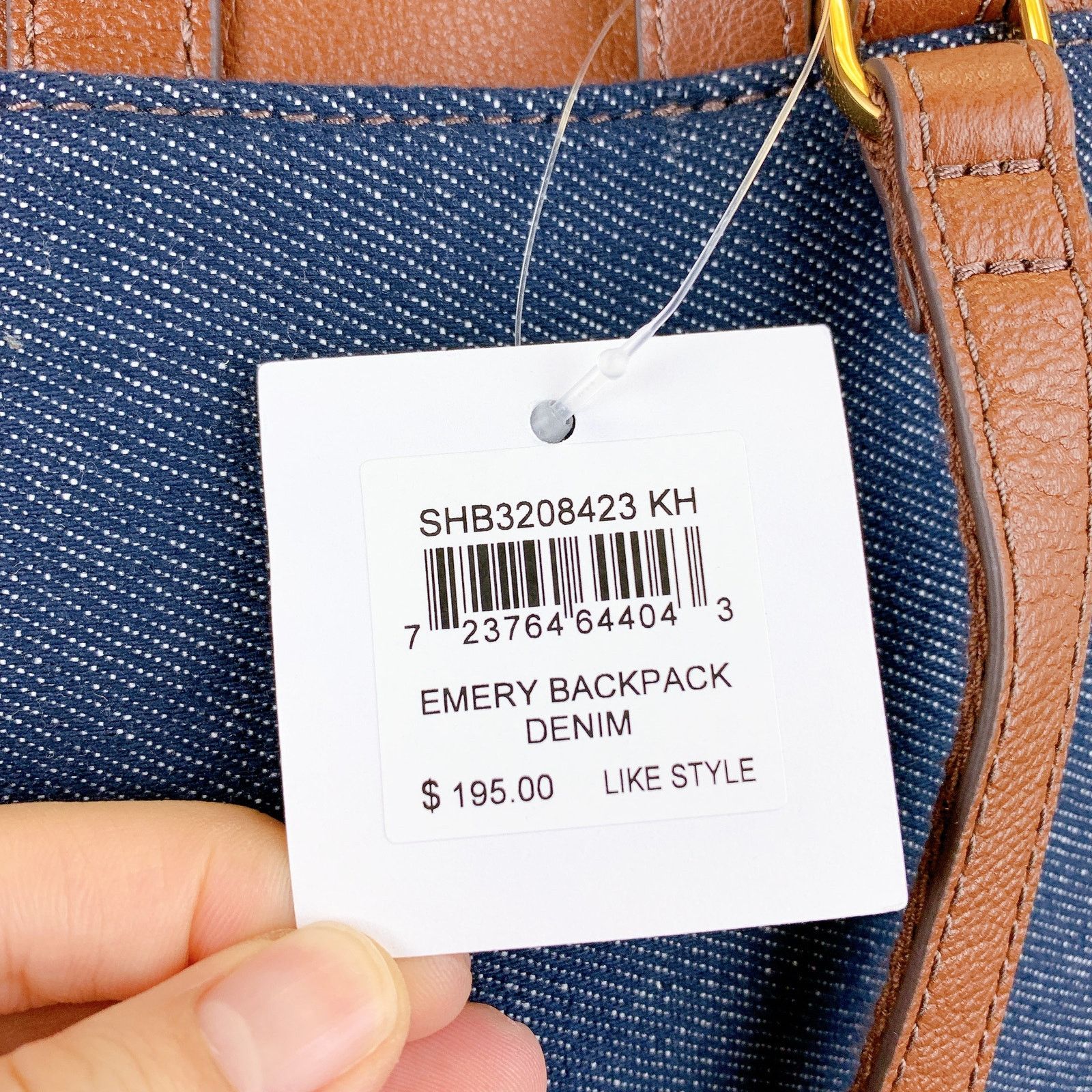 Fossil Fossil SHB3208423 Emery Backpack IN DENIM Size ONE SIZE - 9 Thumbnail