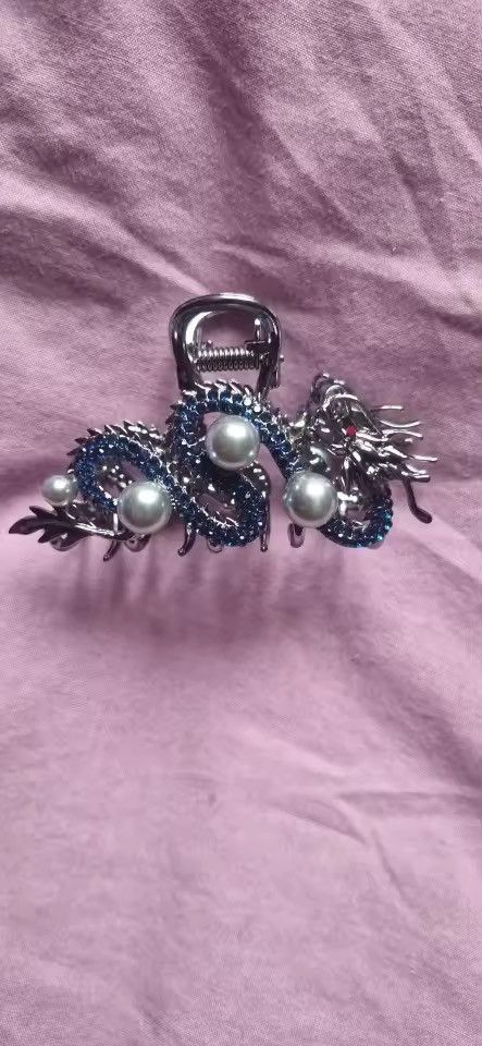 Japanese Brand × Jewelry Blue Dragon Hairpin With Pearl Size ONE SIZE - 3 Thumbnail