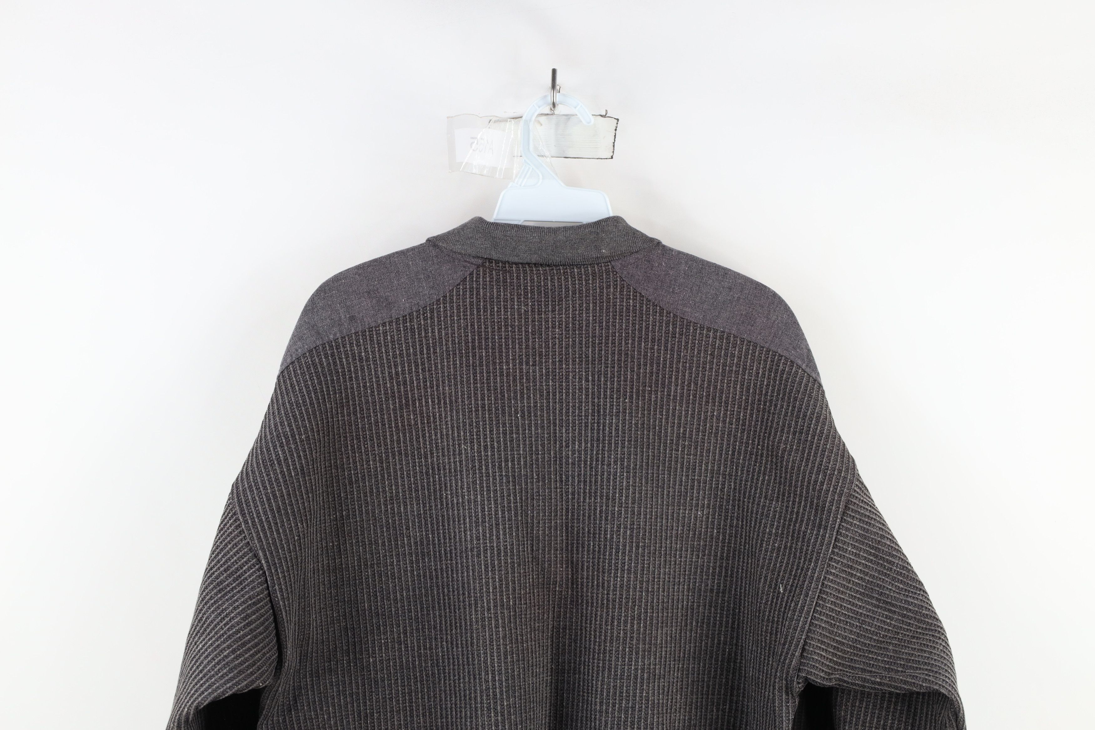 Vintage Deadstock Vintage 90s Streetwear Ribbed Knit Pullover Polo Size US L / EU 52-54 / 3 - 12 Thumbnail
