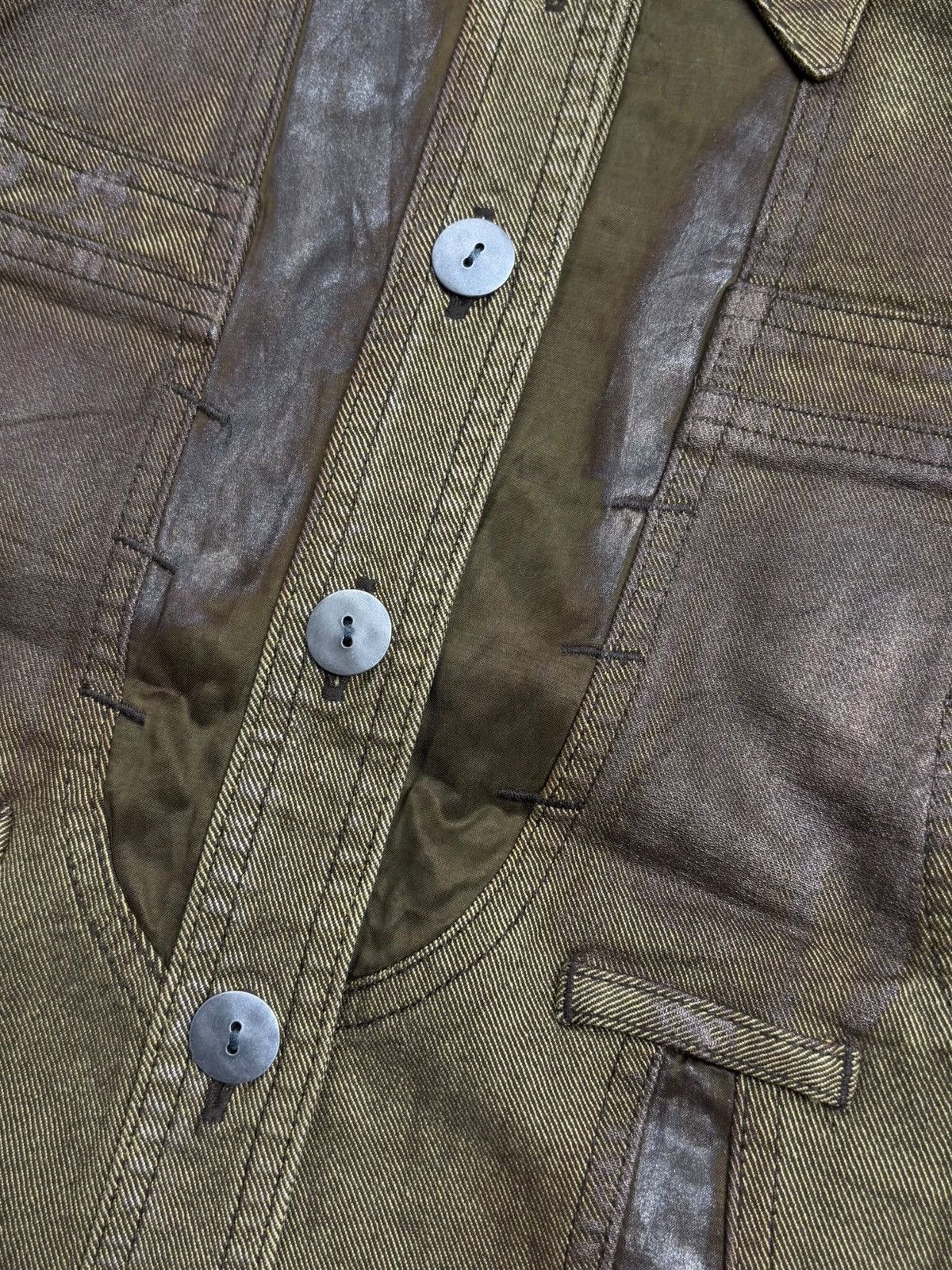 If Six Was Nine 2000s Intellection - Apoaclypse Style Denim Jacket Size M / US 6-8 / IT 42-44 - 8 Thumbnail