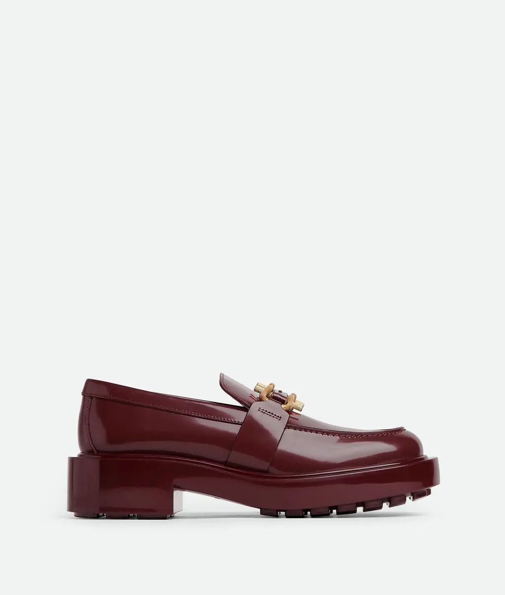 Bottega Veneta o1bcso1str0425 Monsieur Chunky Loafers in Burgundy Size US 10 / IT 40 - 1 Thumbnail