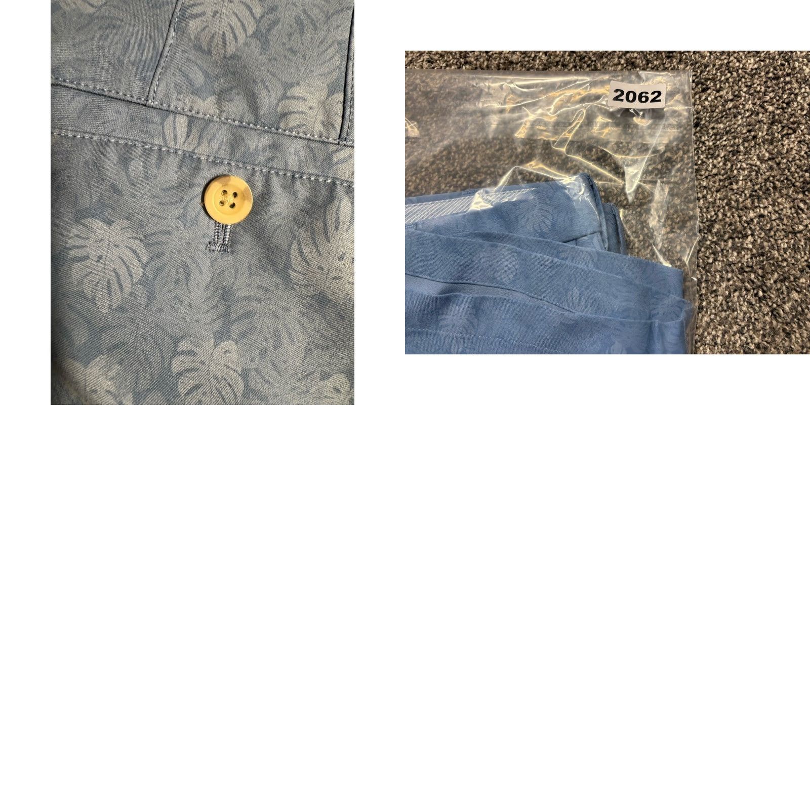 Peter Millar Peter Millar Salem Shorts Men 32 Blue Floral Palm Print Chino Lightweight Pockets Regular Belt Loops Inseam 9 in MS20EB83 Size US 32 / EU 48 - 9 Thumbnail
