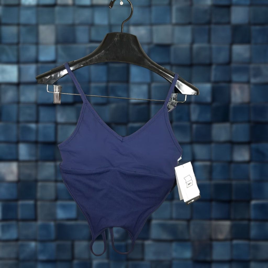 Nike Blue Sports Bra, Women's Small, Padded, Crossback