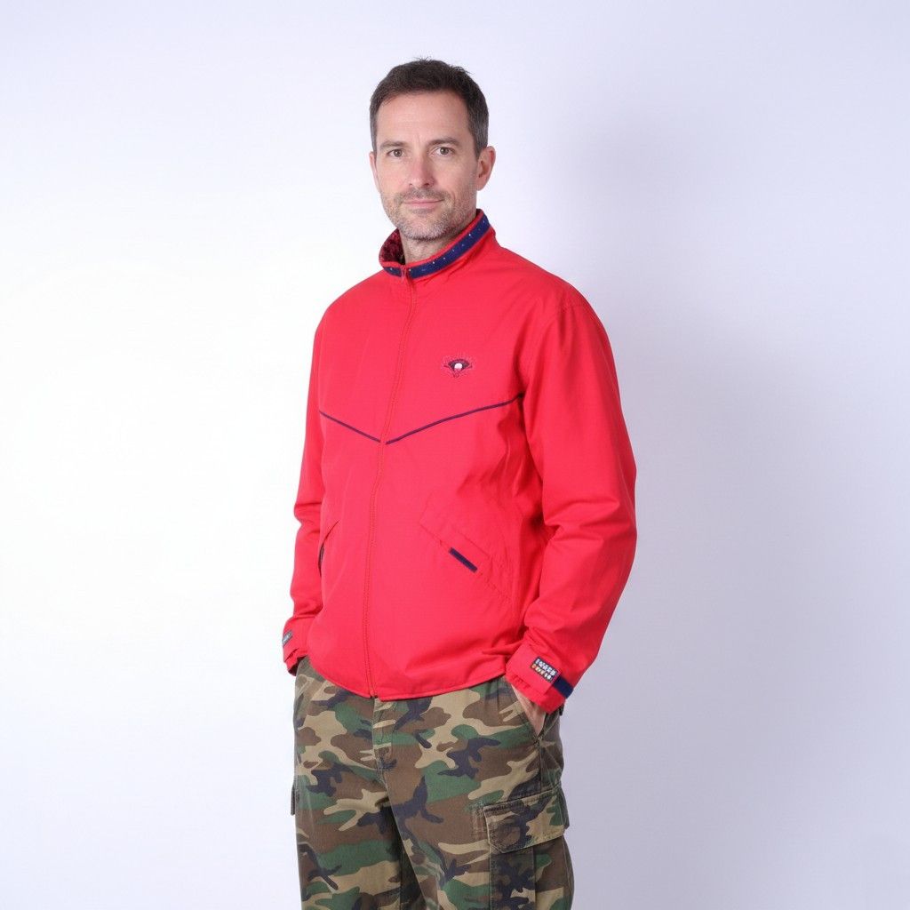 Vintage Rukka Mens M Jacket Red Nylon Gore-Tex Outdoor 0558 Size US M / EU 48-50 / 2 - 1 Thumbnail