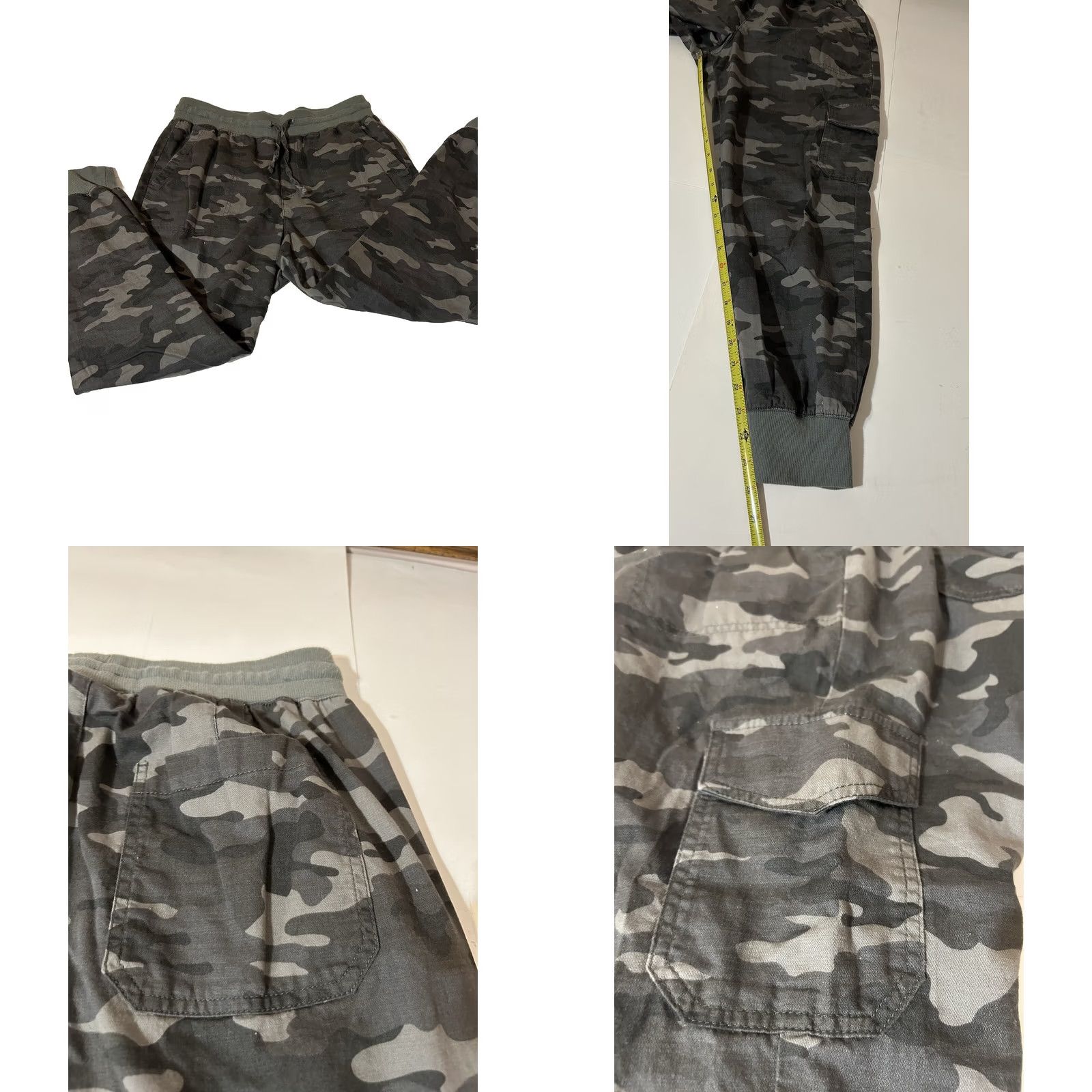 Gap Gap Cargo Pants Women Small Camo Pull Up Drawstring Elastic Waist Size 32" / US 10 / IT 46 - 9 Thumbnail