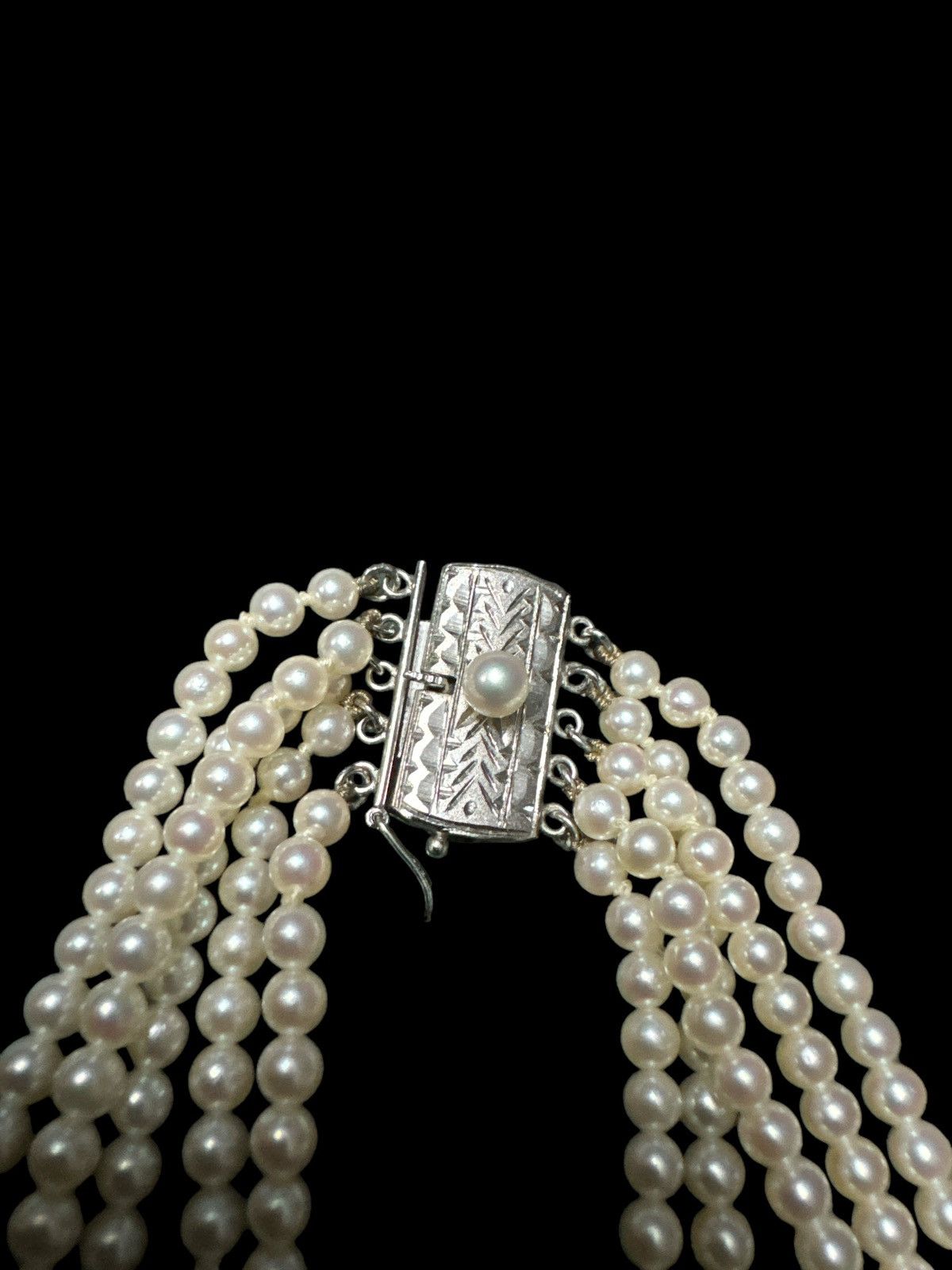 Jewelry NATURAL PEARL NECKLACE 5 STRANDS Size ONE SIZE - 4 Thumbnail