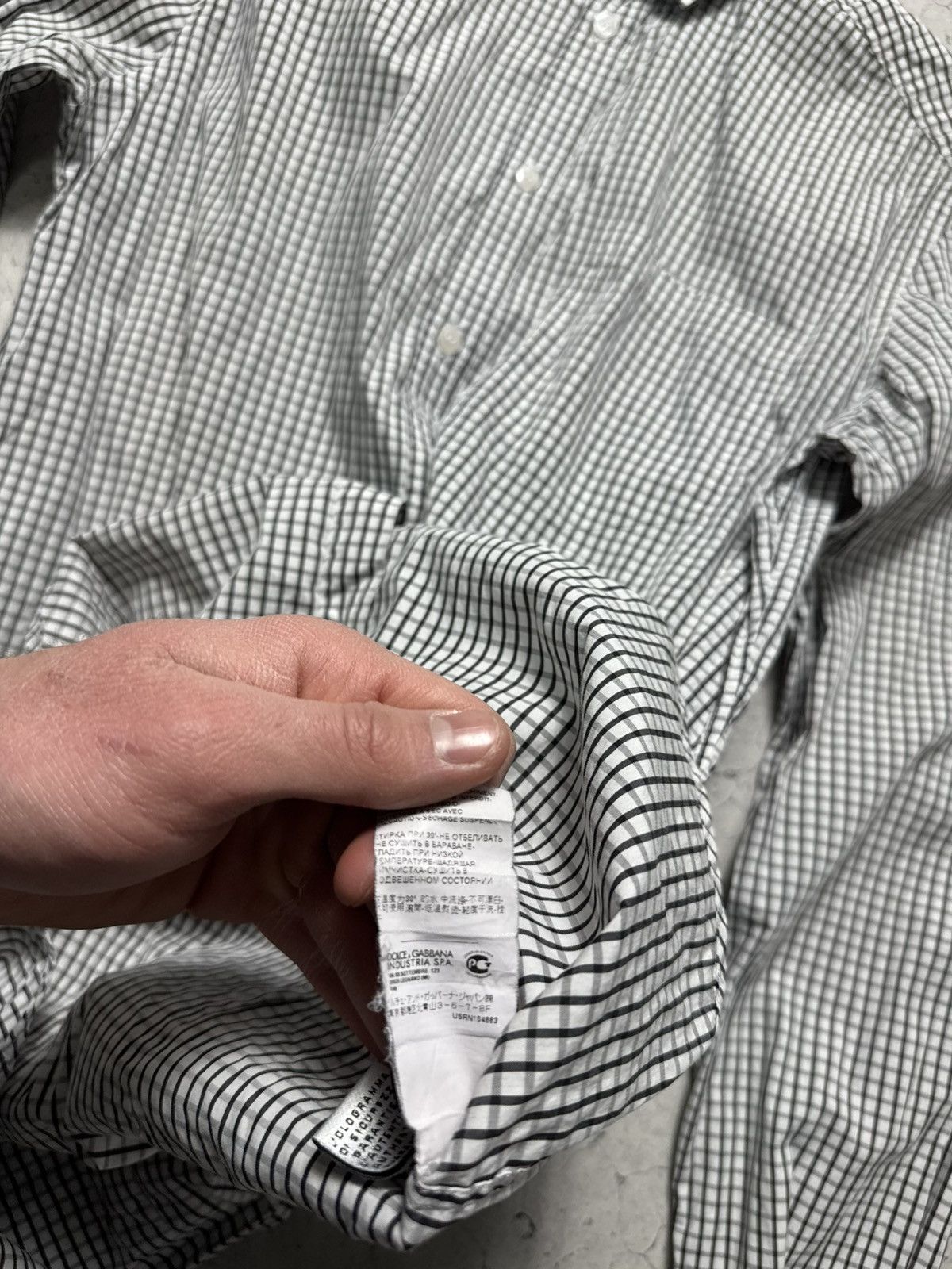 Dolce & Gabbana Dolce & Gabbana DG Luxury Button Up Checked Shirt Size US S / EU 44-46 / 1 - 11 Thumbnail