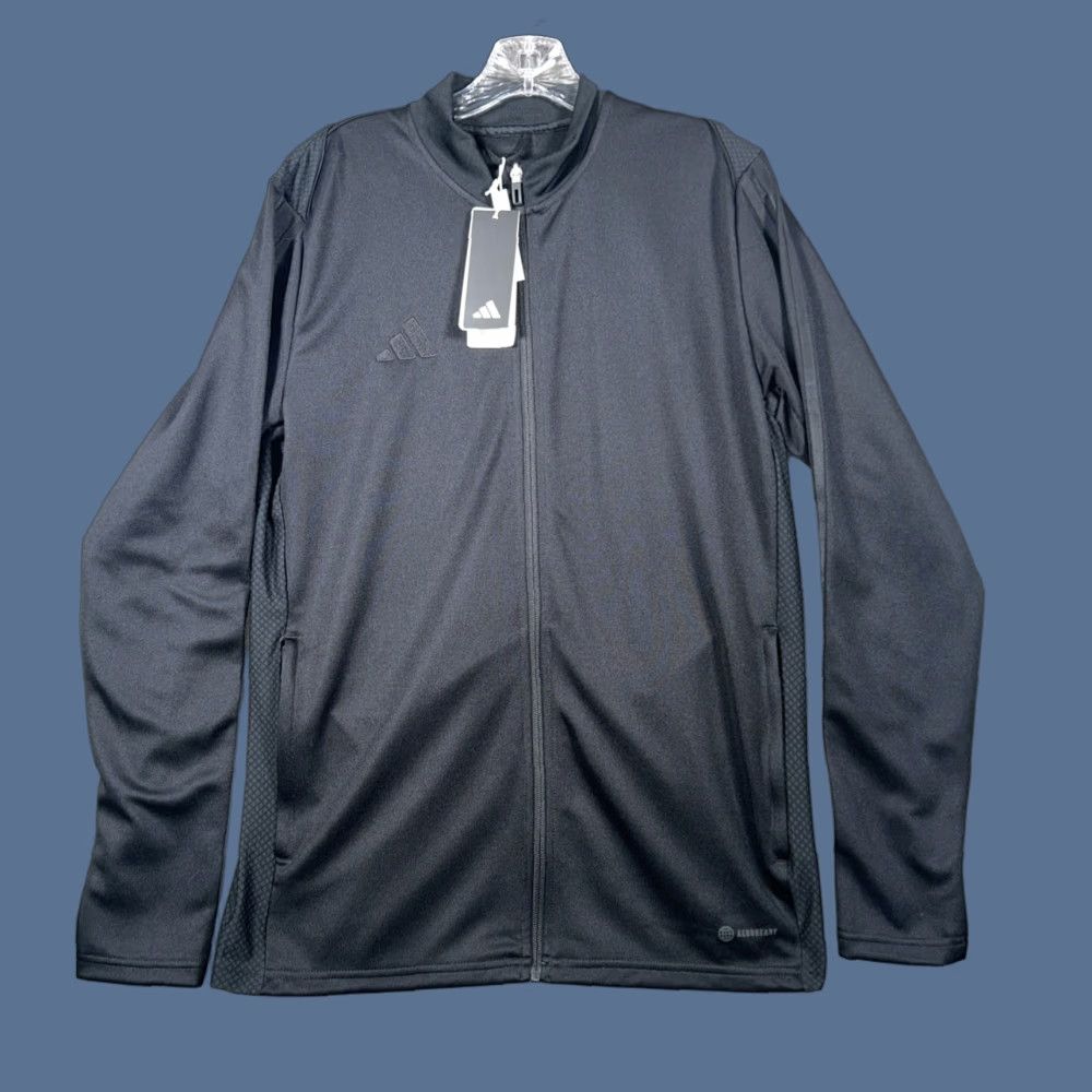 Adidas Adidas Track Jacket Aeroready Mens Medium Black Full Zip Pockets Long Sleeve Size US M / EU 48-50 / 2 - 1 Thumbnail