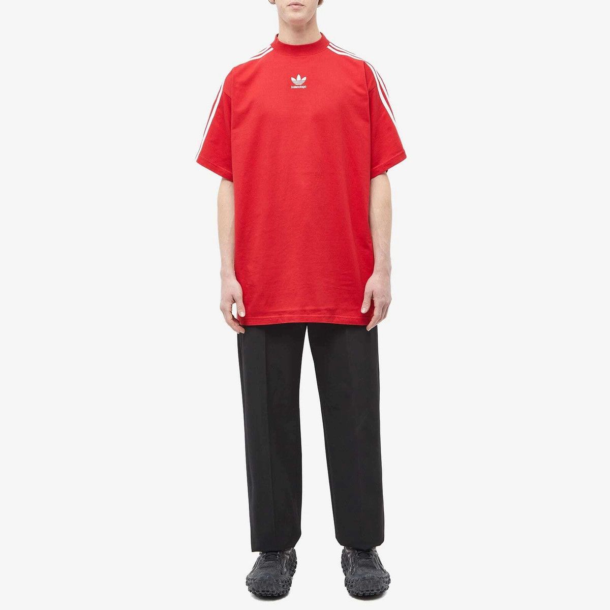 Adidas × Balenciaga o1s1wg110824 Oversized T-Shirt in Red/White Size US S / EU 44-46 / 1 - 3 Thumbnail