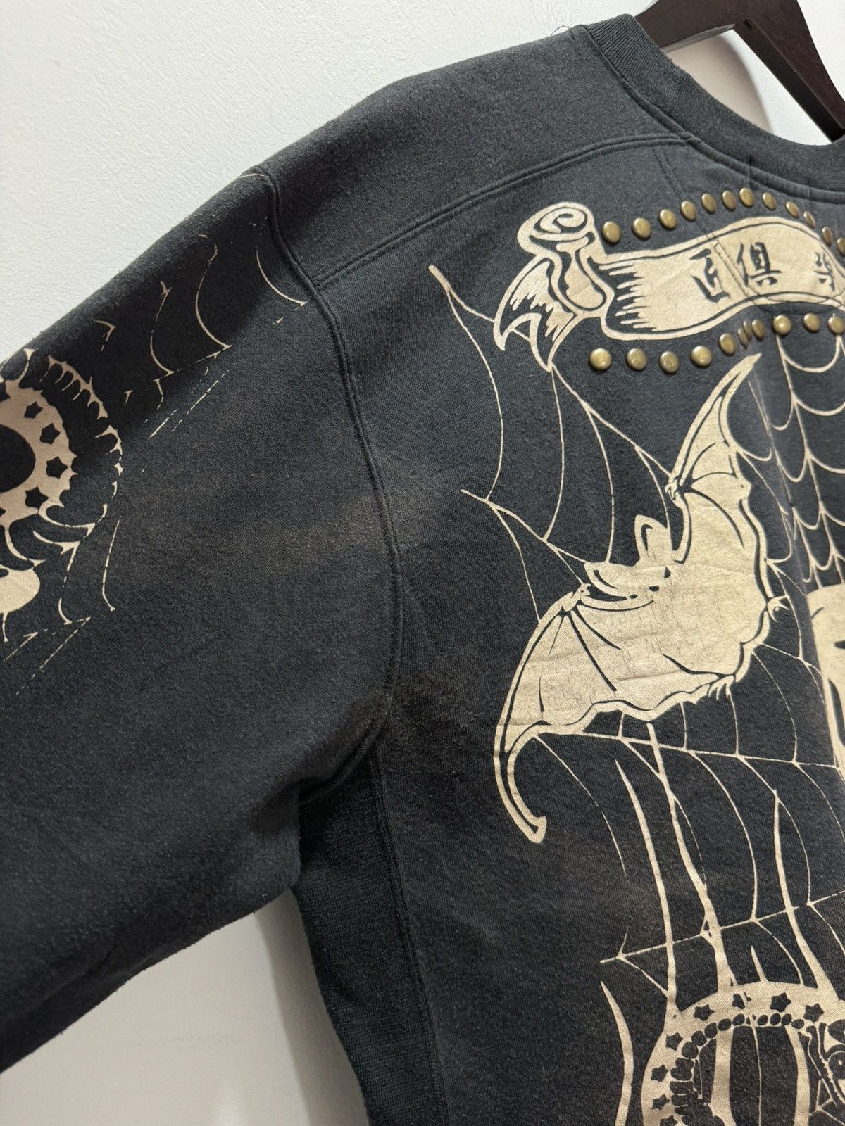 Vintage SKELETON DOUBLE HEADED SNAKE EYE OVER PRINT DECOLOURISE Size US L / EU 52-54 / 3 - 14 Thumbnail
