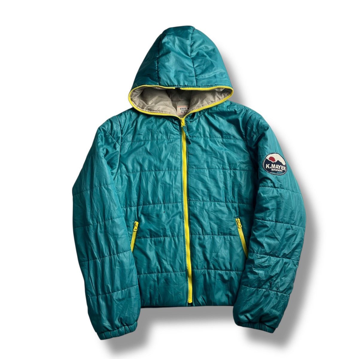 Japanese Brand 🇯🇵 VINTAGE KRIFF MAYER FULL ZIP DOWN PUFFER JACKET Size US M / EU 48-50 / 2 - 1 Thumbnail