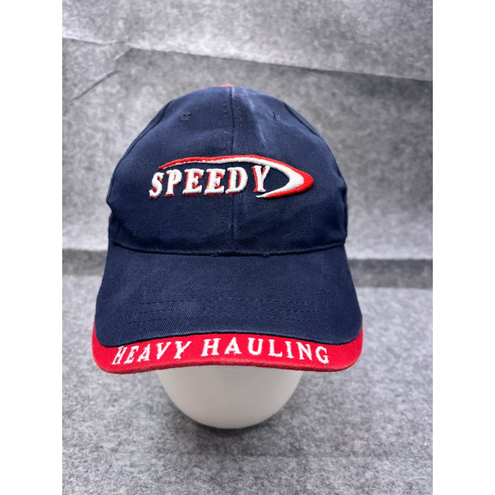 Vintage Impact Speedy Heavy Hauling Hat Adult One Size Blue 100% Cotton Baseball Cap Trucking Size ONE SIZE - 2 Thumbnail