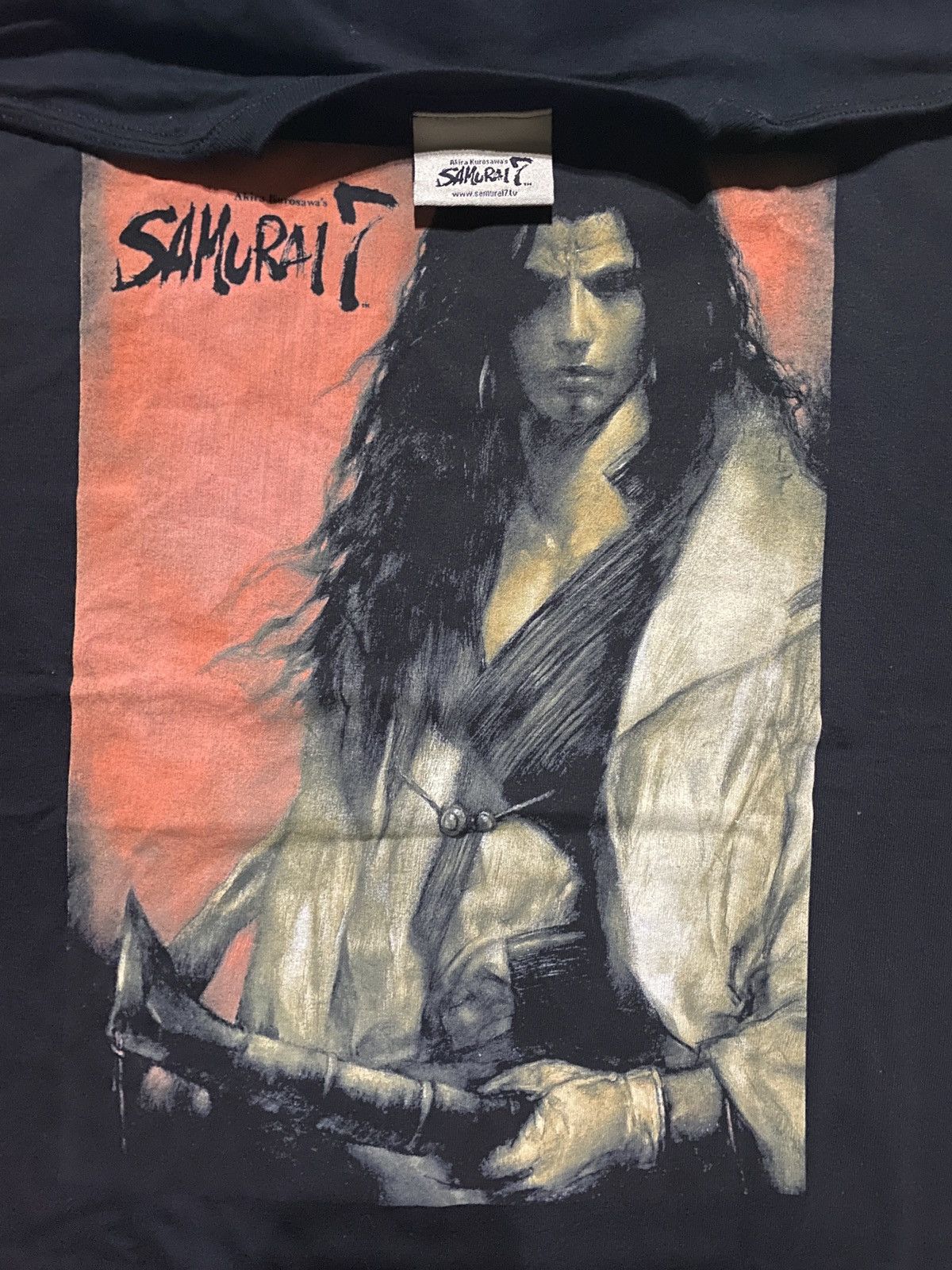 Anime Samurai 7 Akira Kurosawa Vintage Tee - Epic Design Size US XL / EU 56 / 4 - 5 Thumbnail