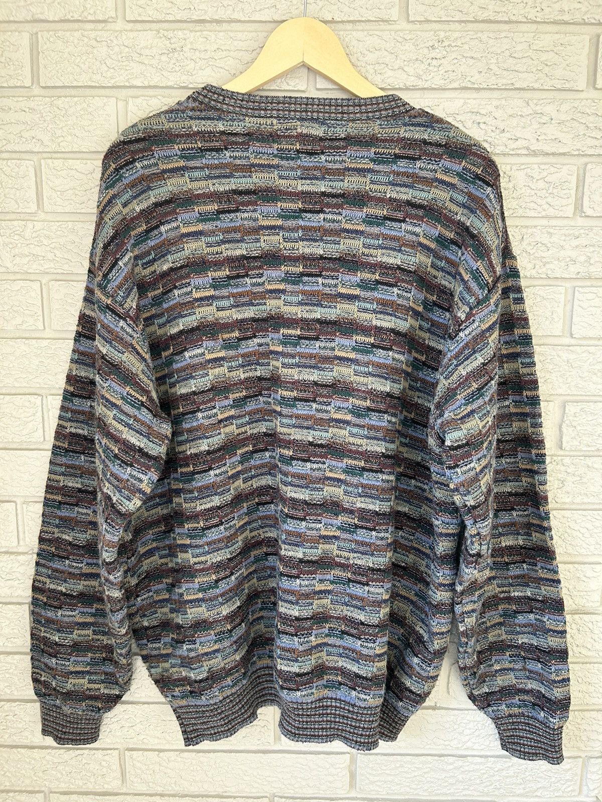 Tundra Vintage Tosani 3D Coogi Style Textured Knit Sweater Size US XL / EU 56 / 4 - 5 Thumbnail