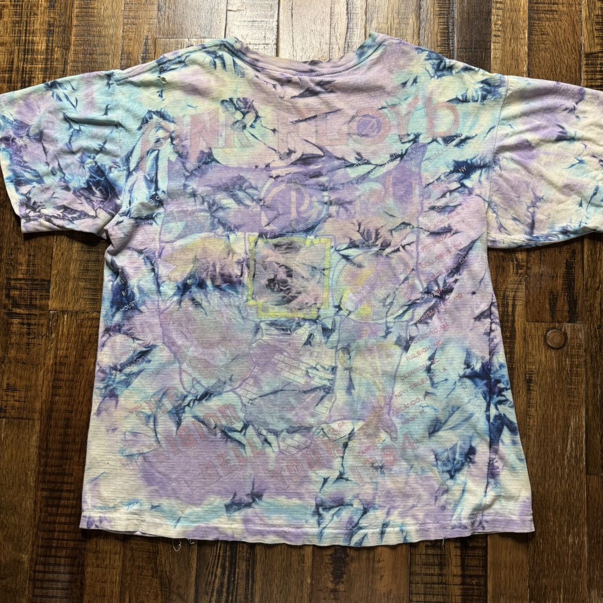 Pink Floyd 1994 Pink Floyd Division Bell Tour Tee Tie-Dye VTG Size US L / EU 52-54 / 3 - 2 Thumbnail