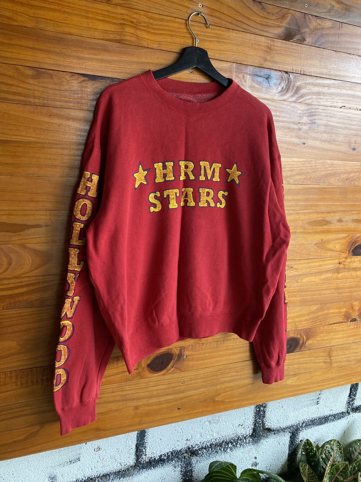 Hollywood Ranch Market “HRM Stars” Sweatshirt – Burgundy Red