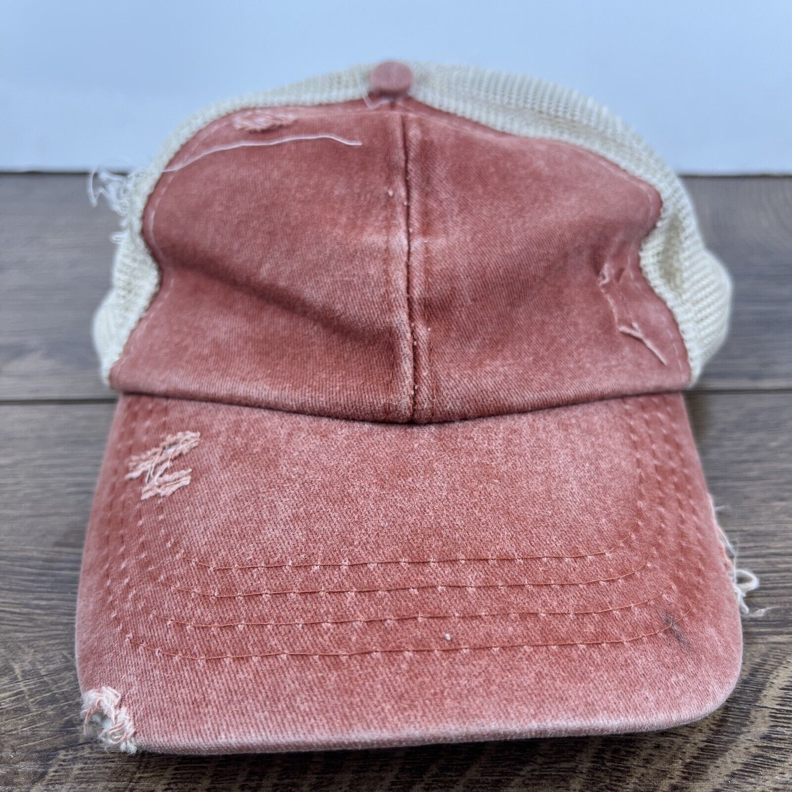 Other Faded Red Baseball Cap Red Hat Adjustable Adult Size Hat Red Size ONE SIZE - 2 Thumbnail