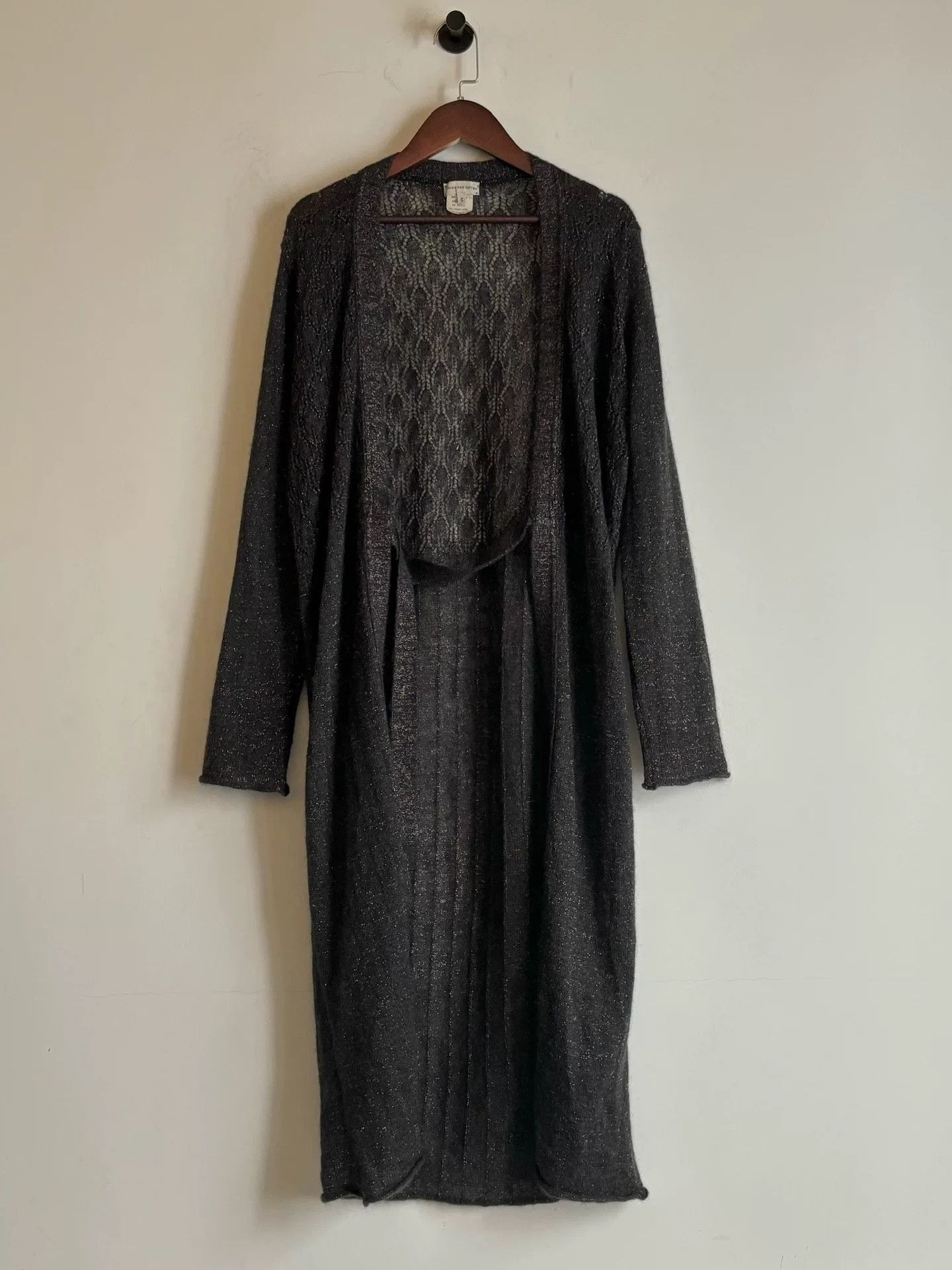 Dries Van Noten elegant 90s gold thread knit dress Size S / US 4 / IT 40 - 1 Thumbnail