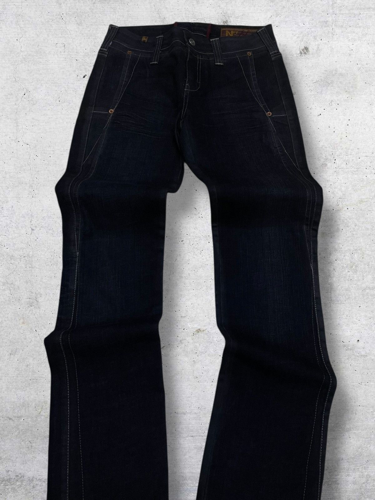 Notify VINTAGE NOTIFY CRAFTED JAPAN DESIGNER OG FLARED INDIGO DENIM Size US 28 / EU 44 - 4 Thumbnail