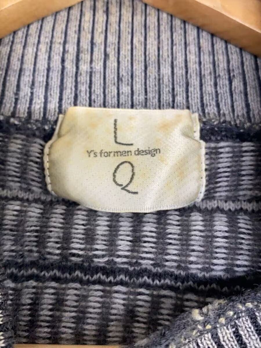 Y's for Men × Yohji Yamamoto Striped High Neck Wool Knit Sweater Size US M / EU 48-50 / 2 - 4 Thumbnail